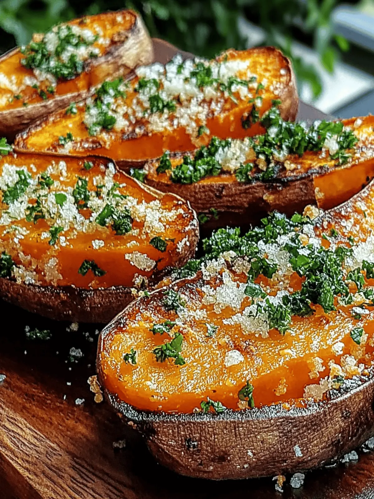 Crispy Garlic Parmesan Sweet Potato Wedges You ll Crave Daily 3 Garlic Parmesan Sweet Potato Wedges