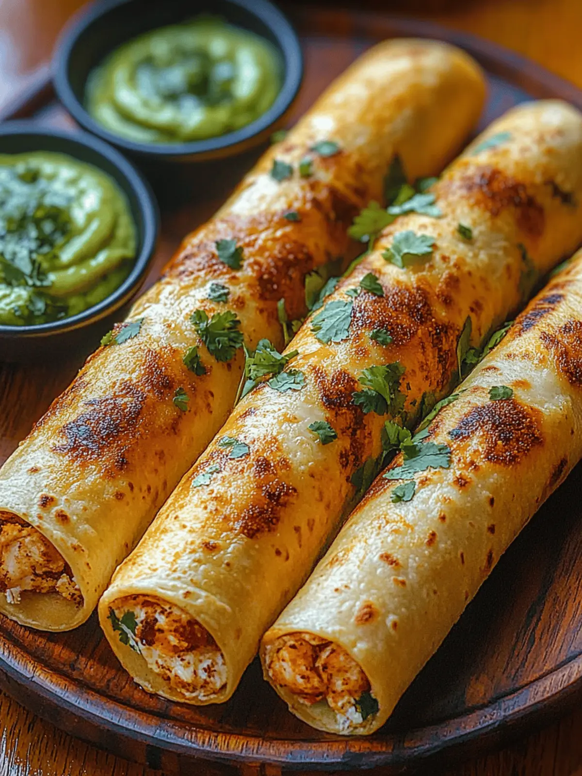 Crunchy Oven-Baked Chicken Taquitos