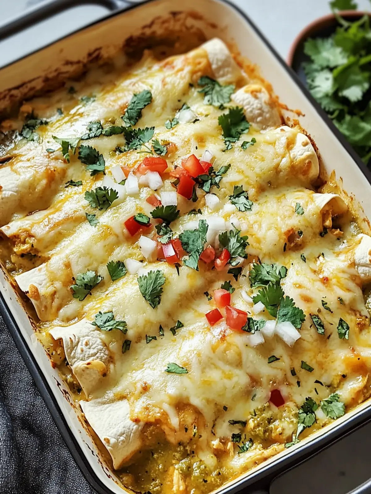 Green Chicken Enchiladas
