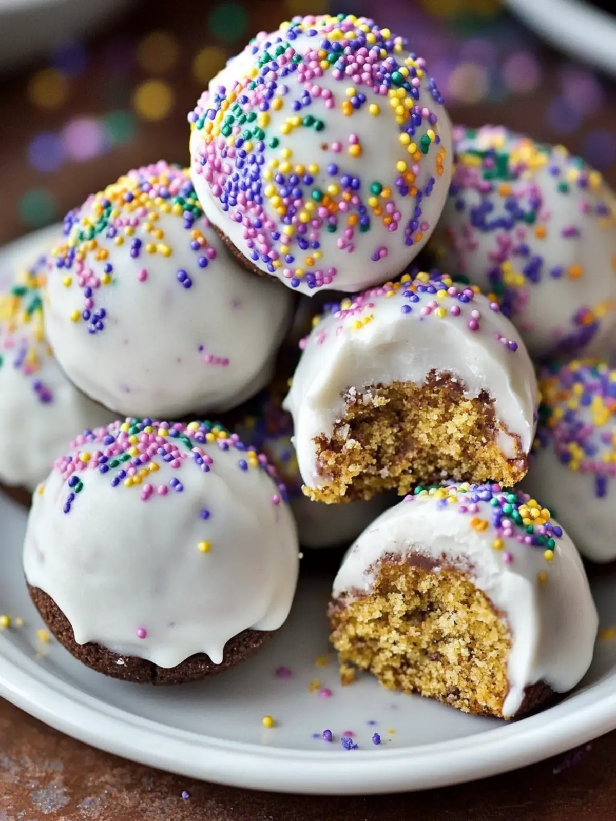 Mardi Gras King Cake Oreo Truffles