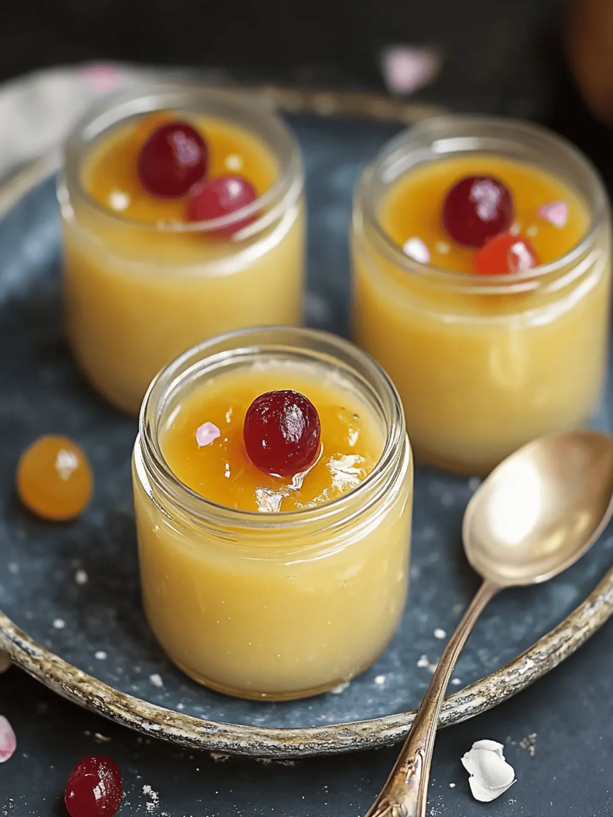 Gulab Jamun Custard Jars