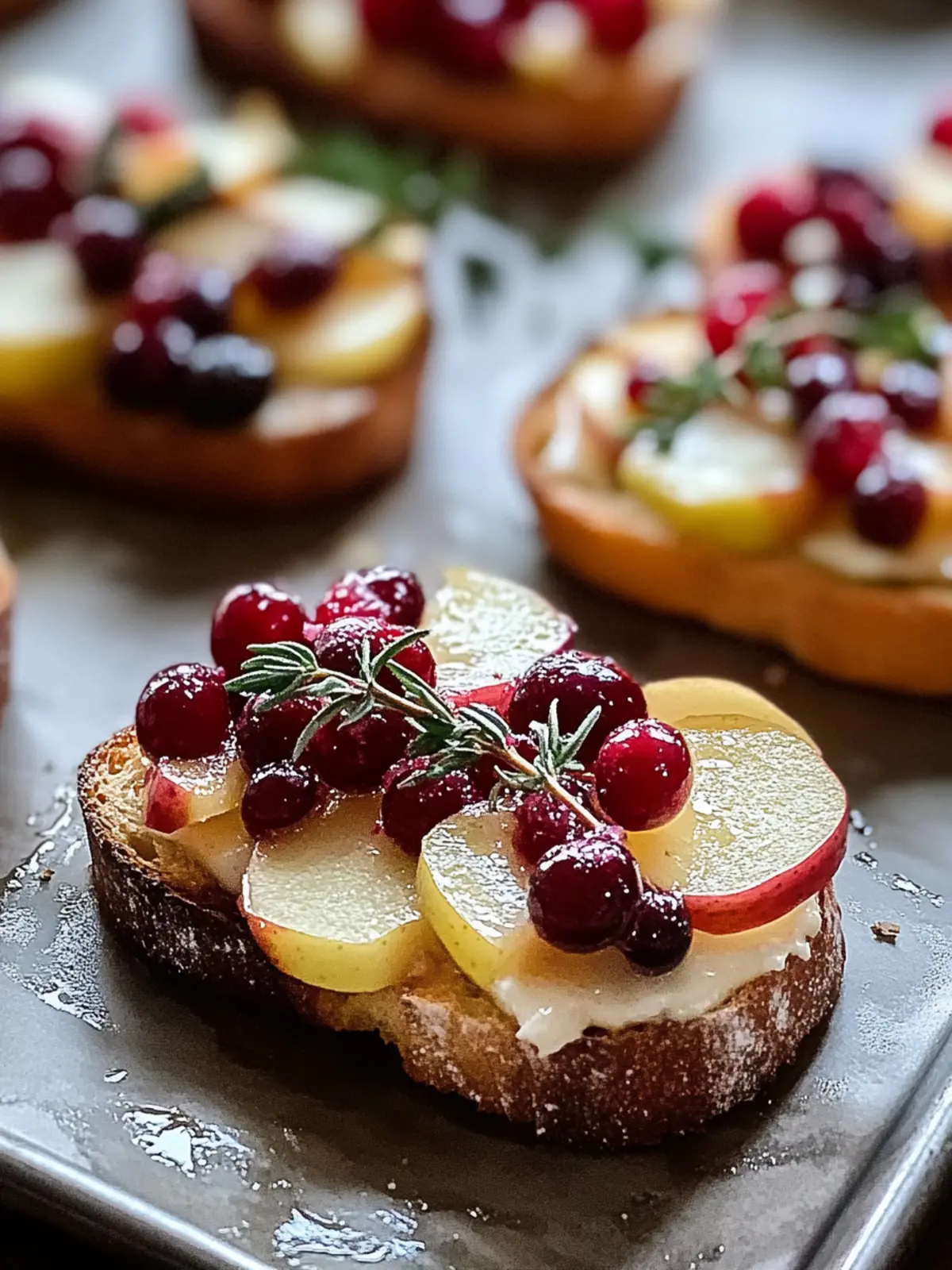 Cranberry Apple Brie Crostini: Your New Holiday Must-Have 3 Cranberry Apple Brie Crostini