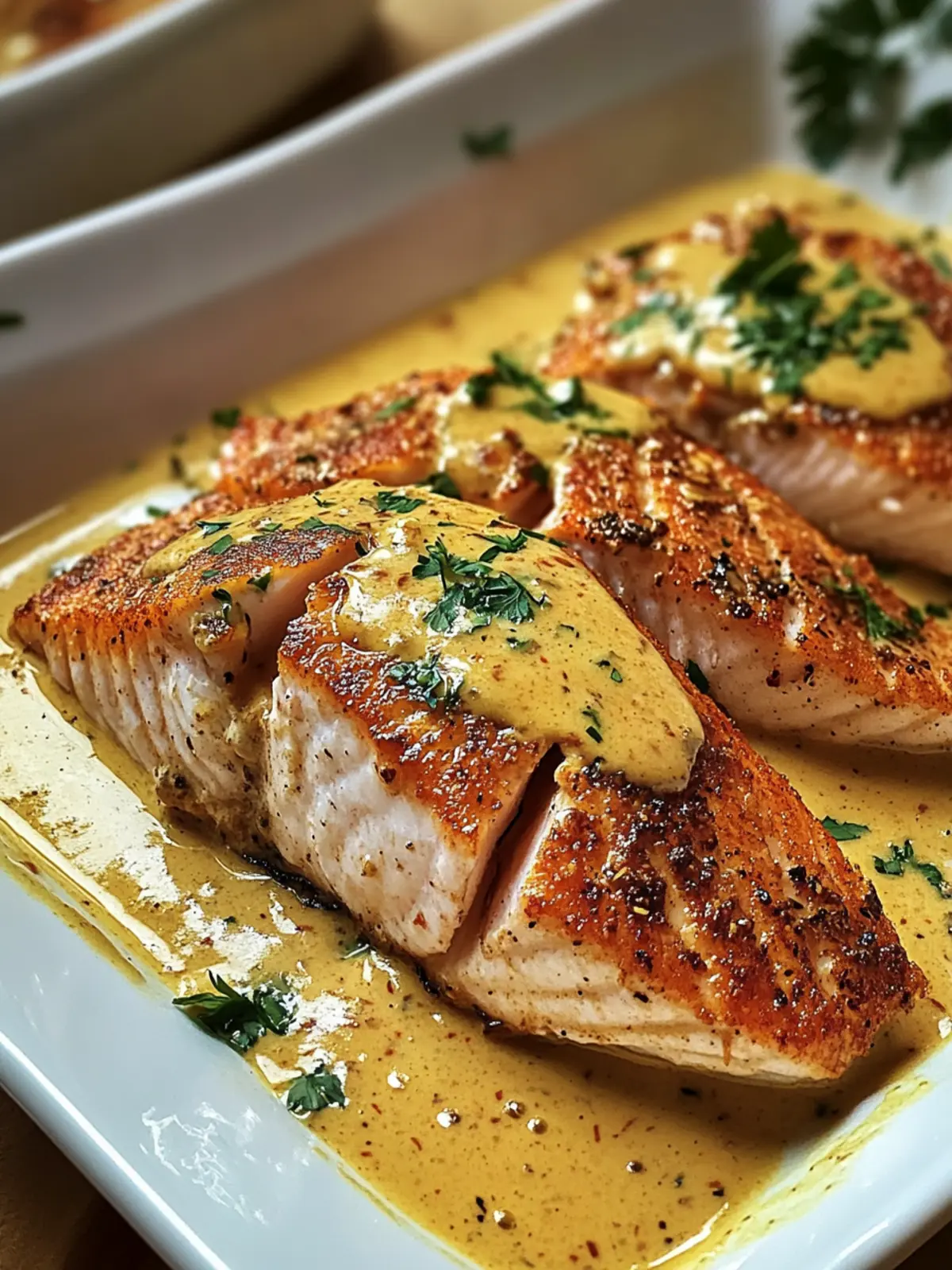 Red Snapper with Creamy Creole Sauce