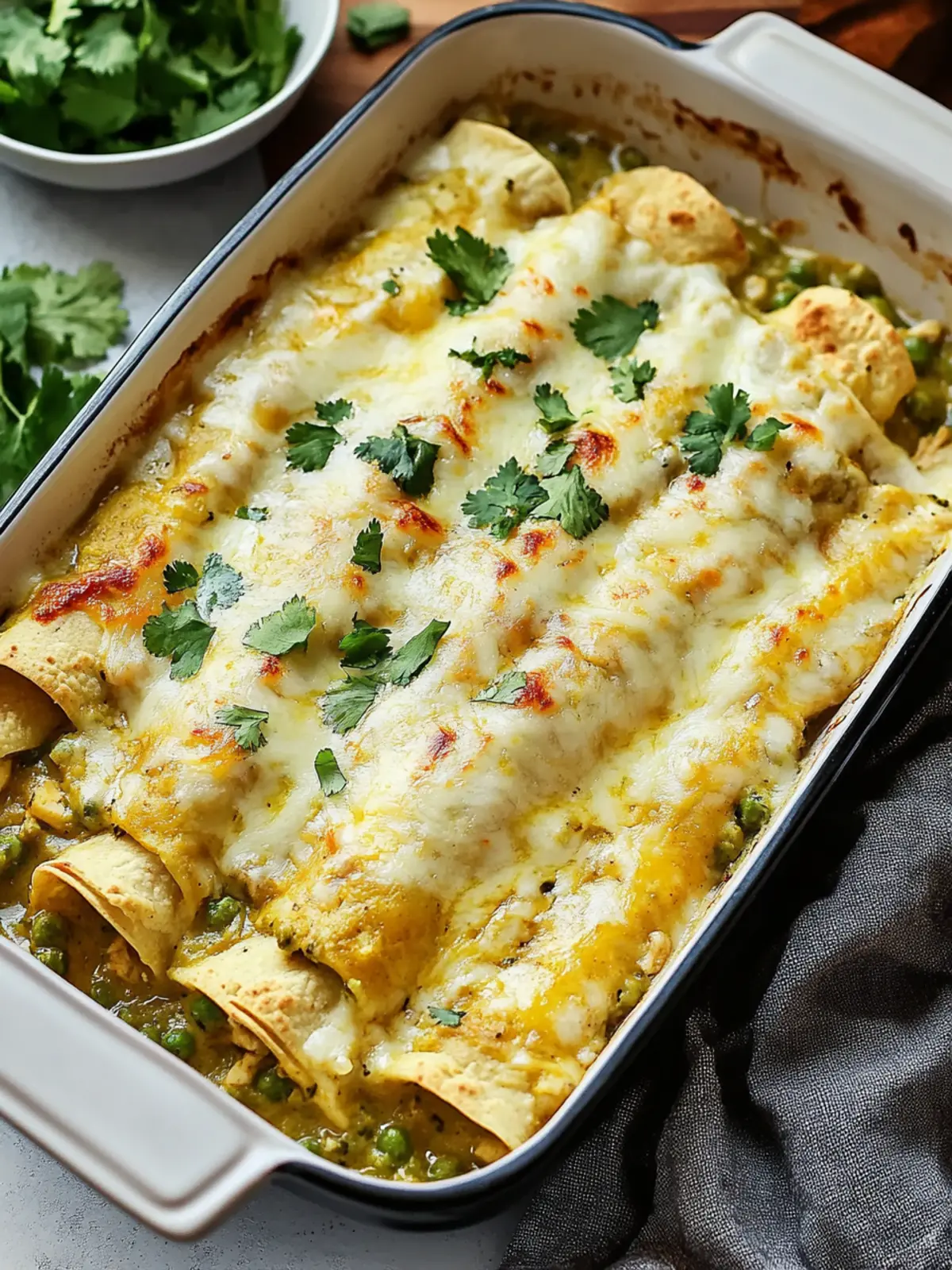 Green Chicken Enchiladas
