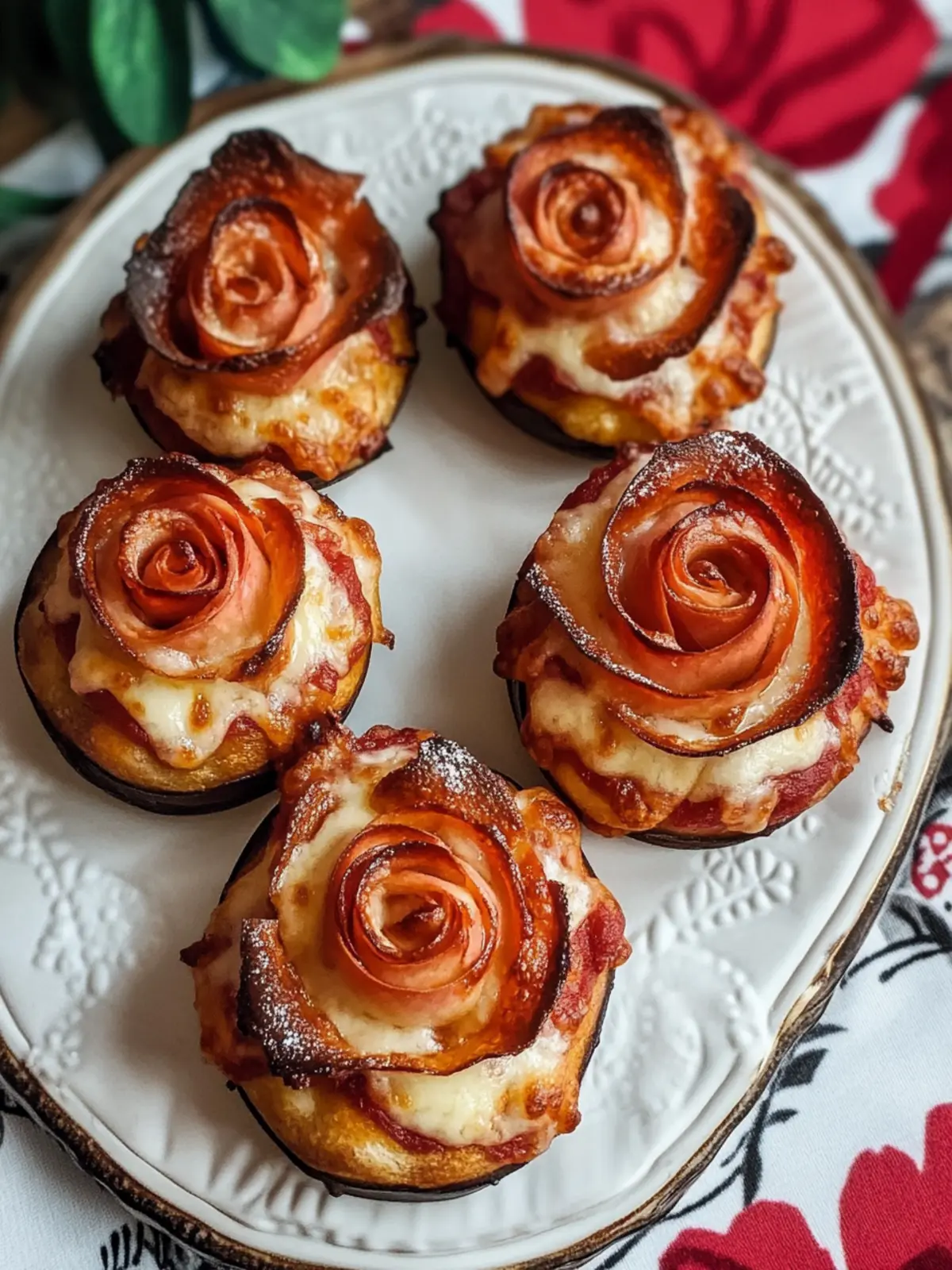 Romantic Pizza Roses Easy Recipe for a Special Night In 2 Pizza Roses