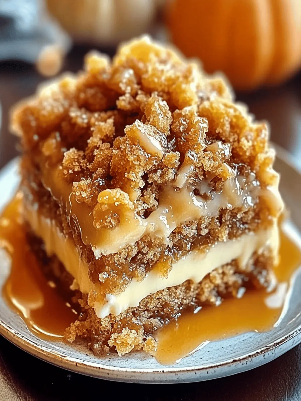 Autumn Pumpkin Spice Crumble Cake