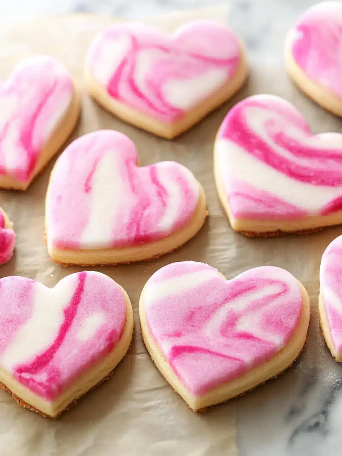 Marbled Pink Valentine s Day Sugar Cookies You'll Love to Bake 3 Marbled Pink Valentine s Day Sugar Cookies