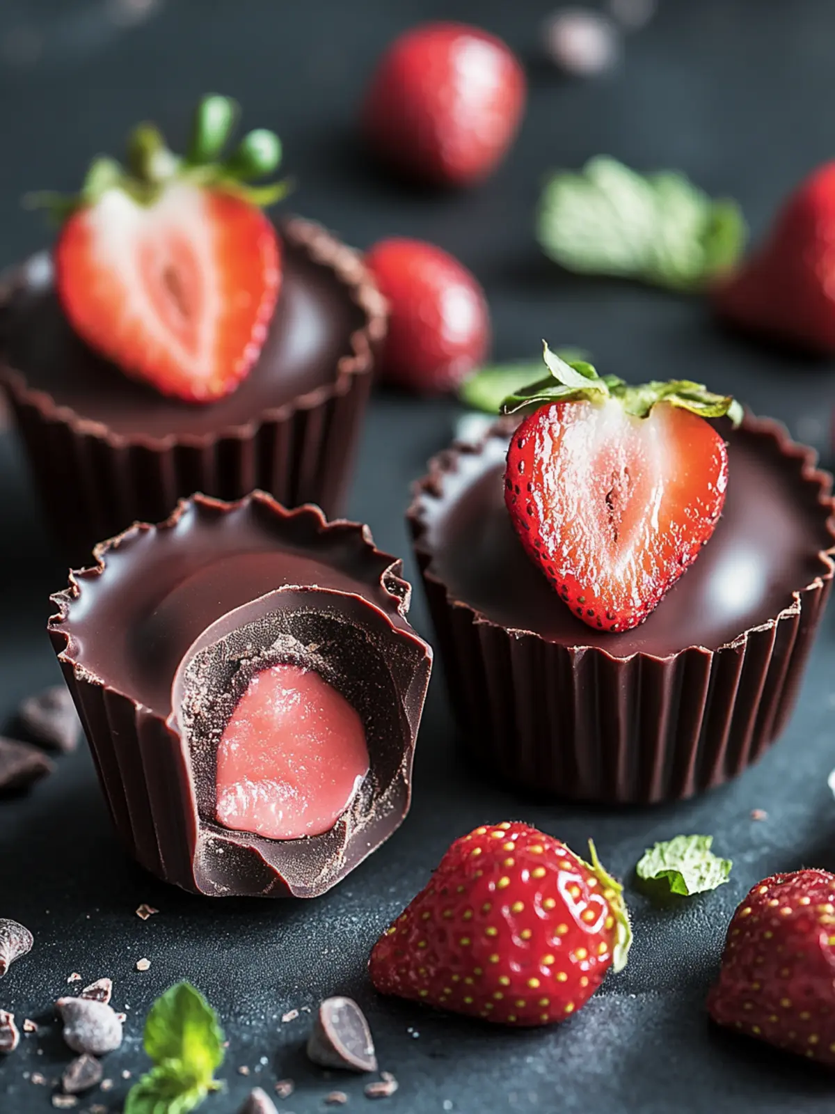 Decadent Strawberry Cream Chocolates You ll Want to Make Today 3 Strawberry Cream Chocolates