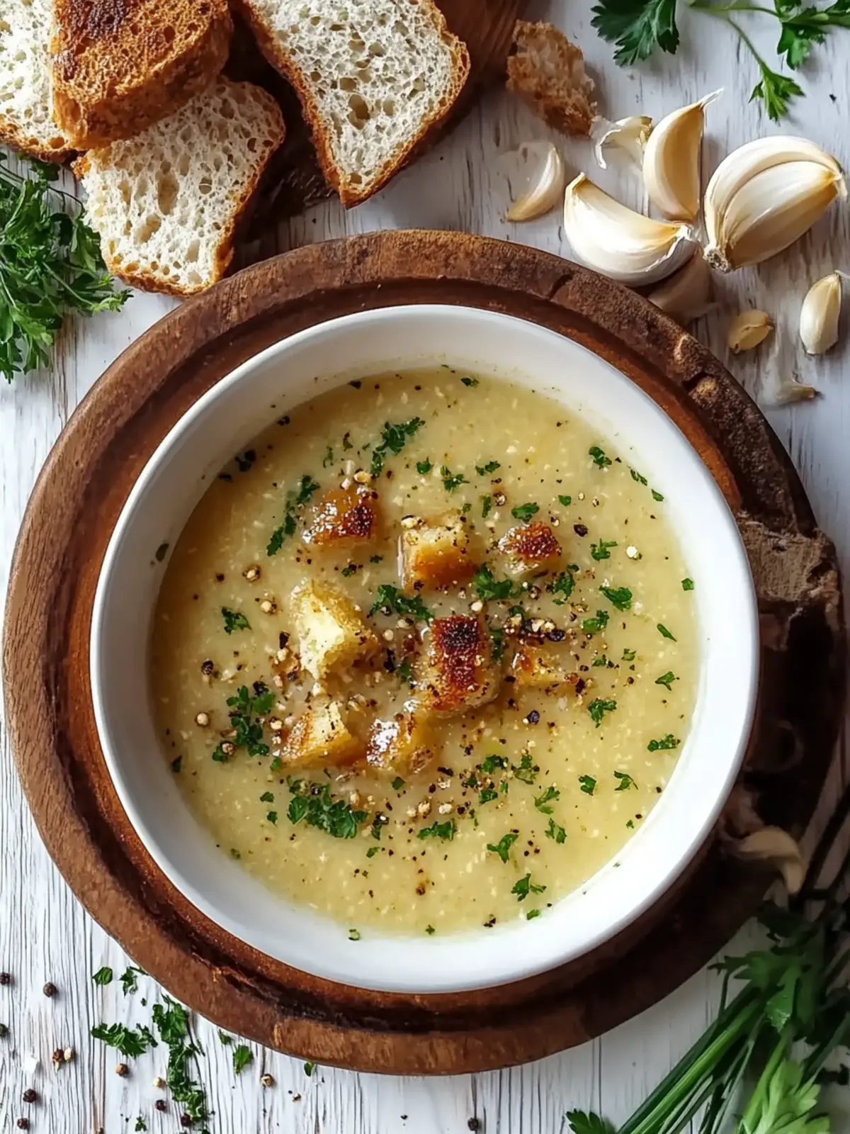 Creamy Czech Garlic Soup: Your New Cozy Comfort Classic 4 Creamy Czech Garlic Soup