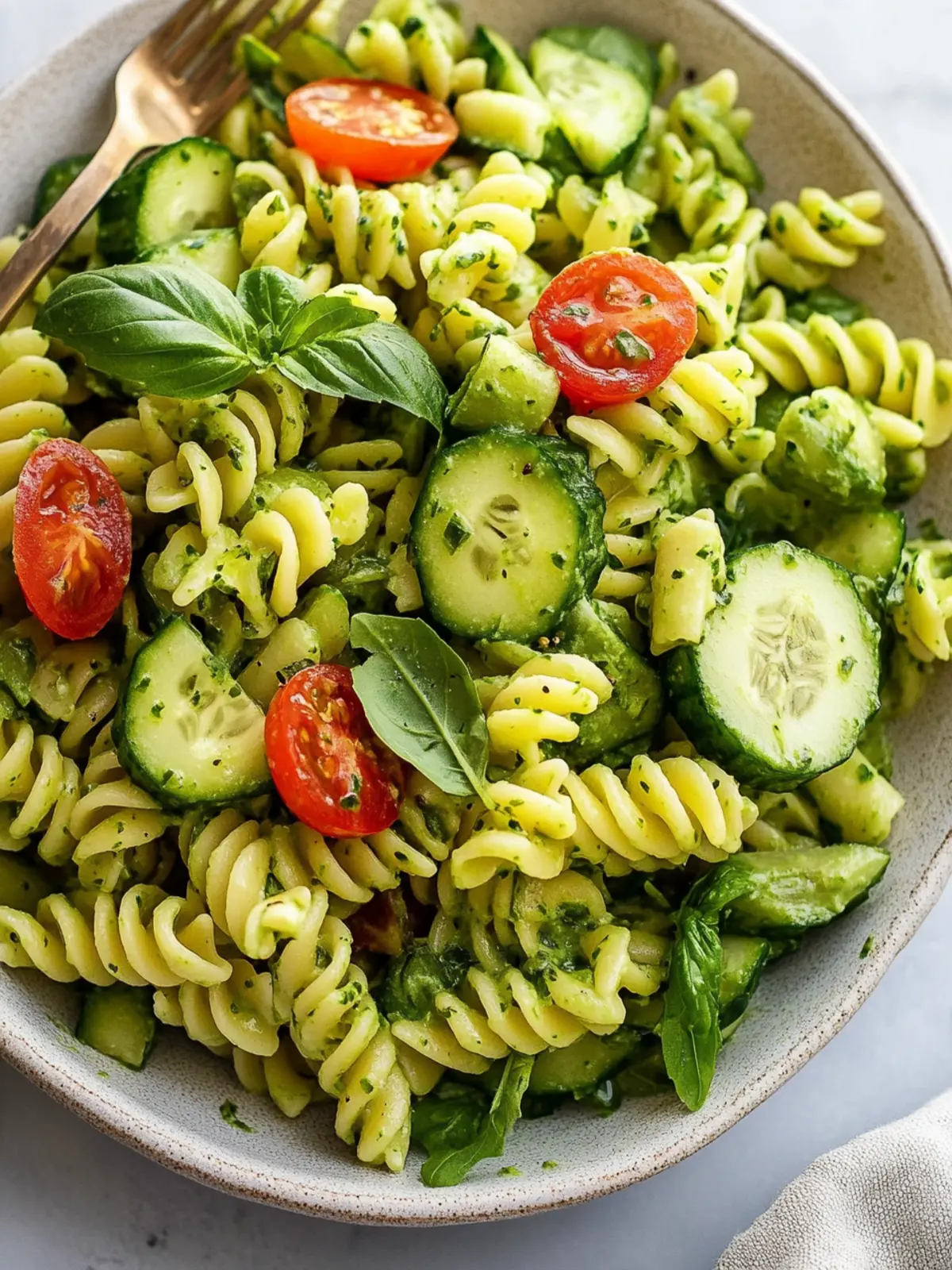 Quick and Creamy Green Goddess Pasta Salad in 20 Minutes 4 Green Goddess Pasta Salad