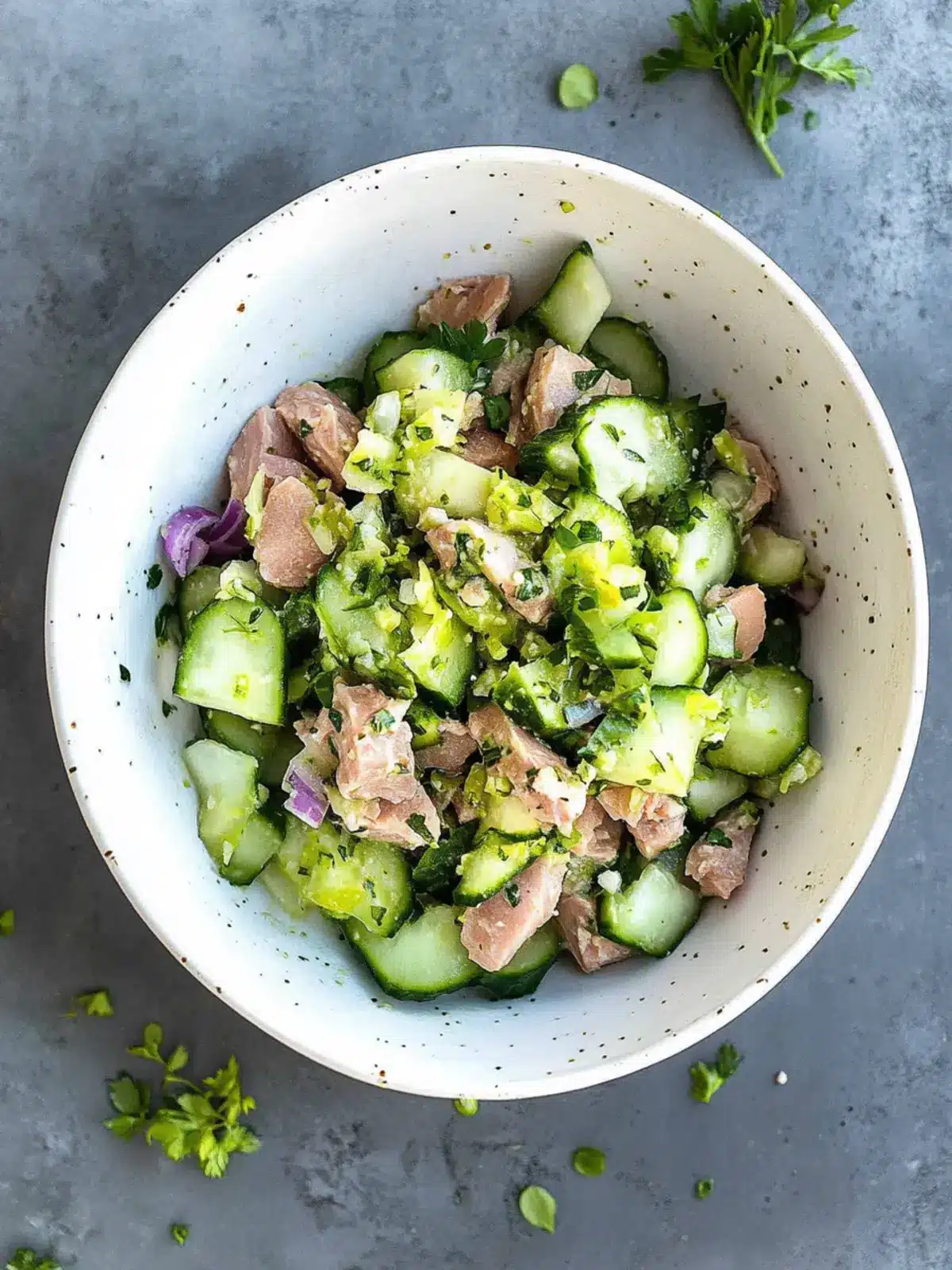 Tuna Salad With Cucumber: Avocado Twist for Healthy Meals 2 Tuna Salad With Cucumber