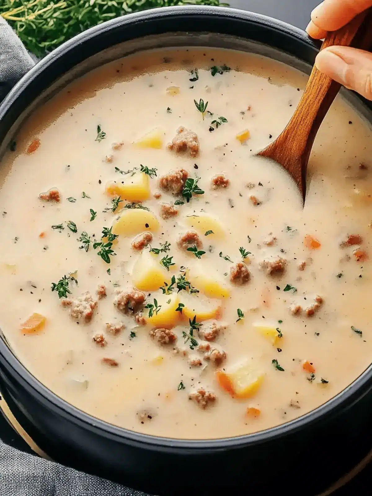 Creamy Sausage Potato Soup