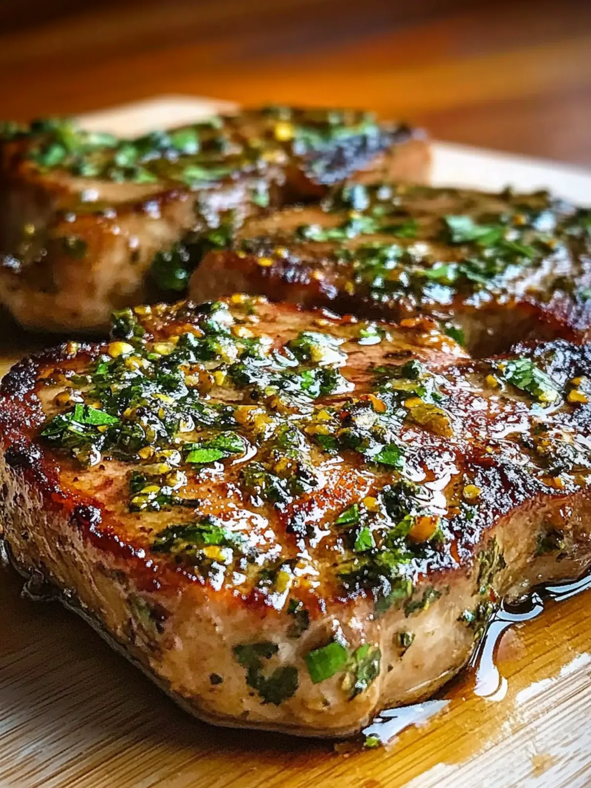 Herb-Marinated Sicilian Pork Chops