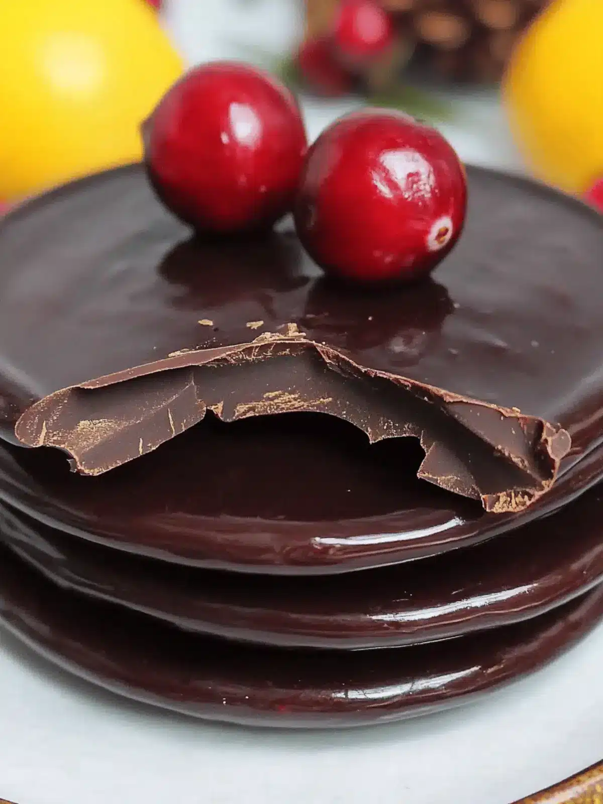 Chocolate Covered Cranberry Sauce Bites for Festive Treats 2 Chocolate Covered Cranberry Sauce
