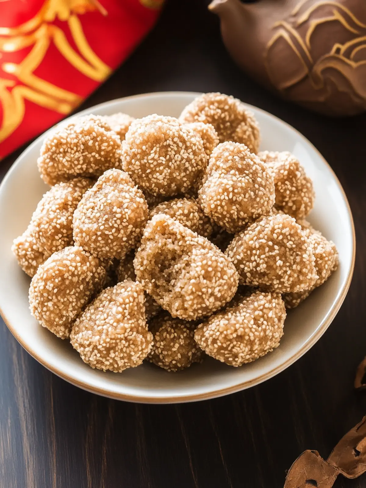 Delicious Smiling Sesame Cookie Balls for Happy Snacking 2 Smiling Sesame Cookie Balls