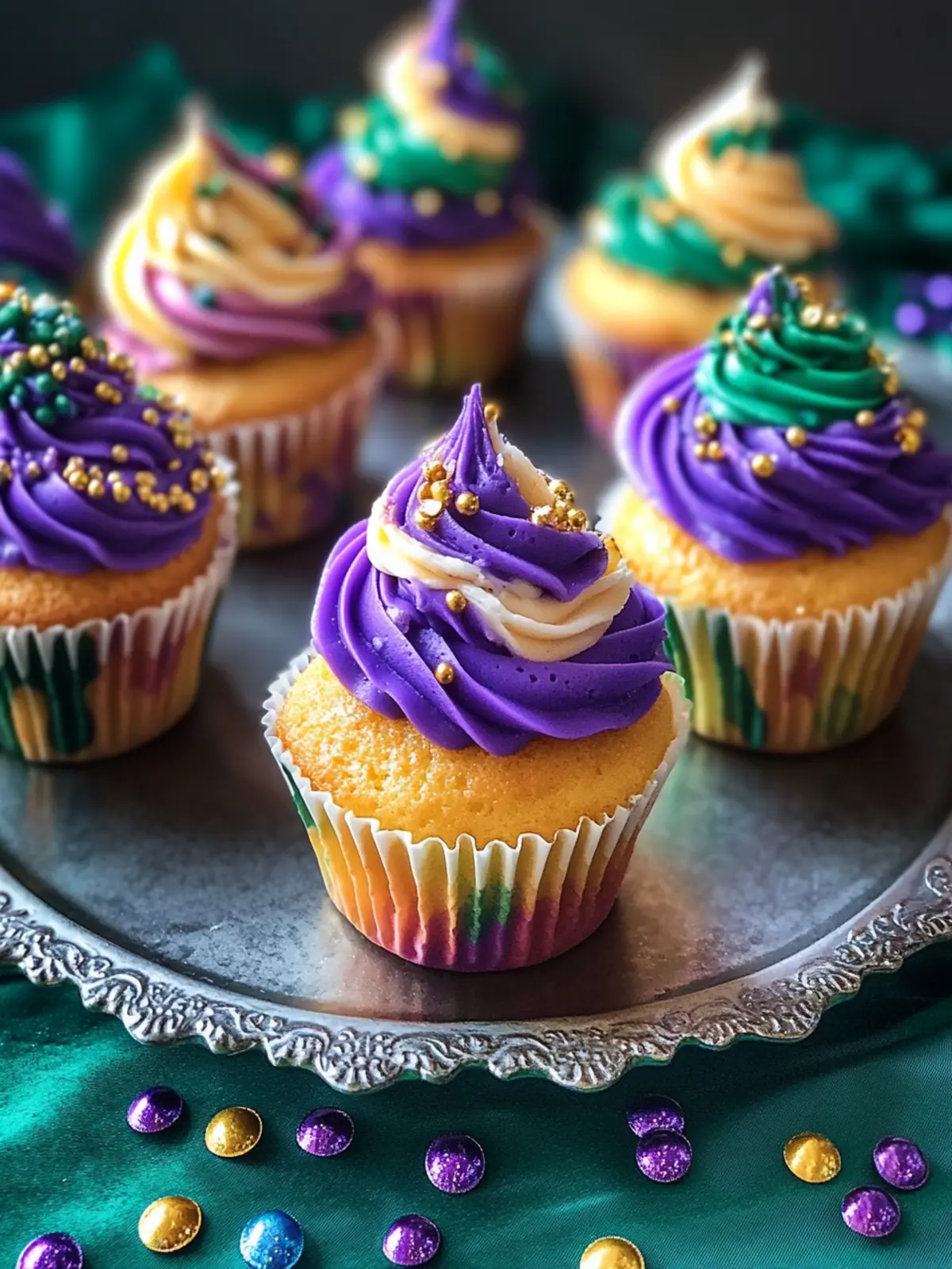 King Cake Cupcakes