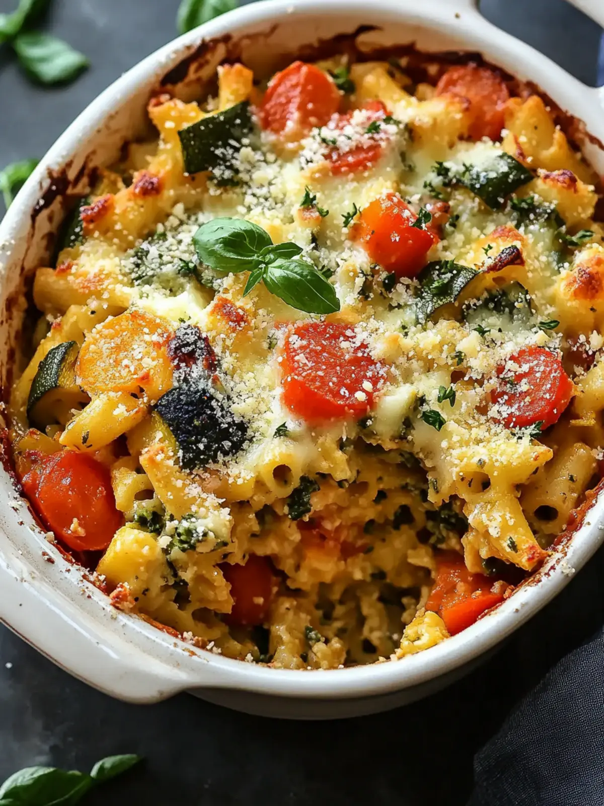 Mediterranean Vegetable Pasta Bake