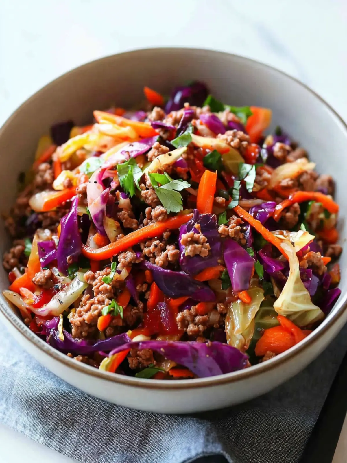 Healthy Ground Beef Cabbage Stir-Fry in Just 15 Minutes! 3 Healthy Ground Beef Cabbage Stir-Fry