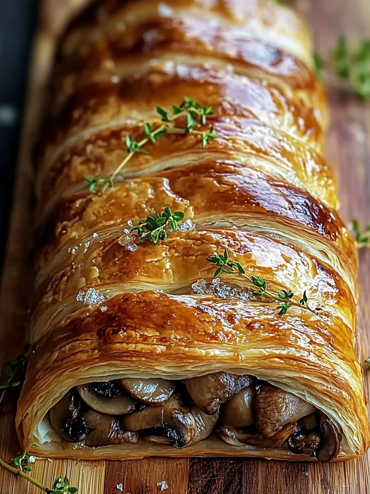 Mushroom & GruyÃ¨re Puff Pastry Braid