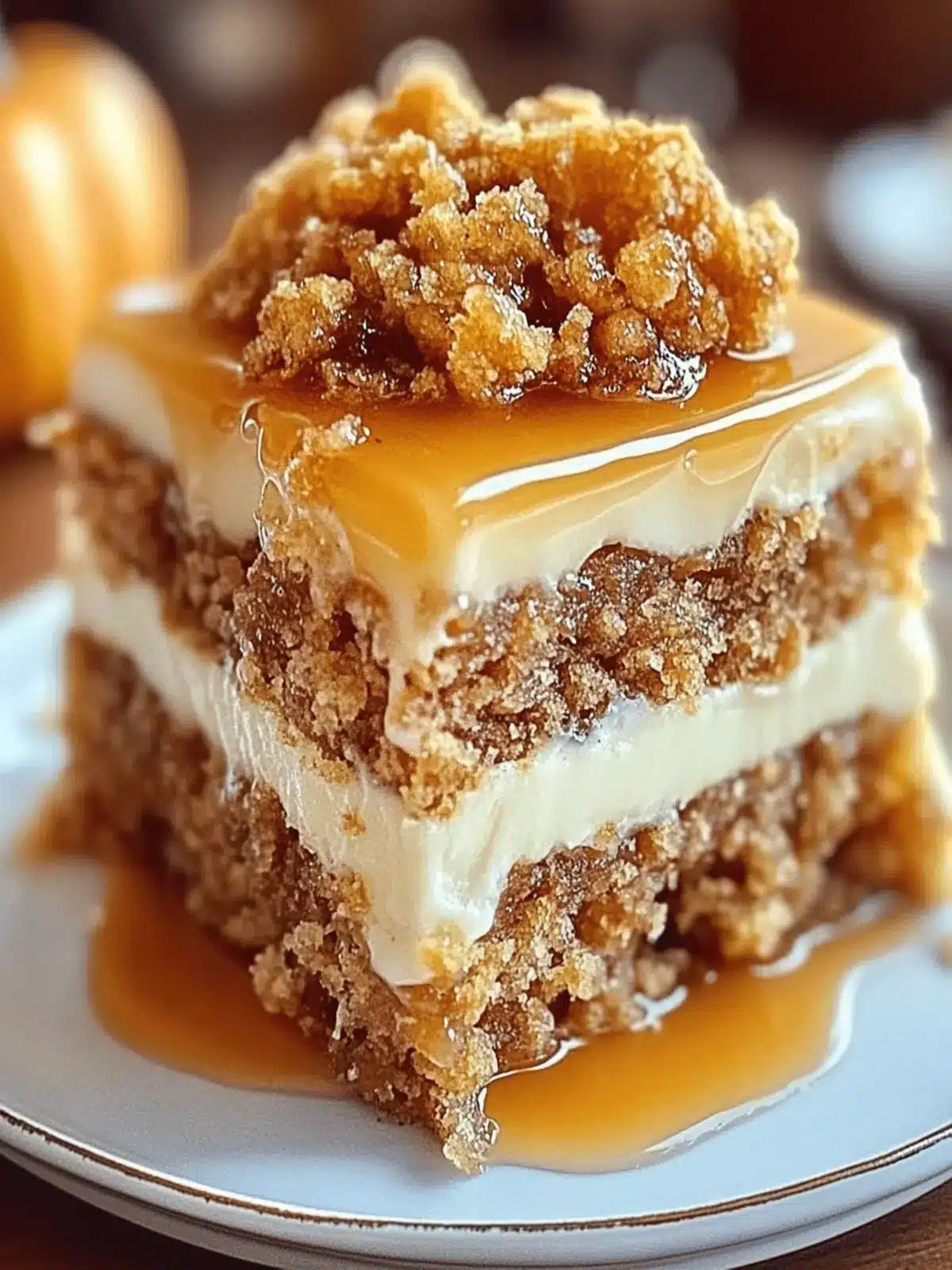 Autumn Pumpkin Spice Crumble Cake