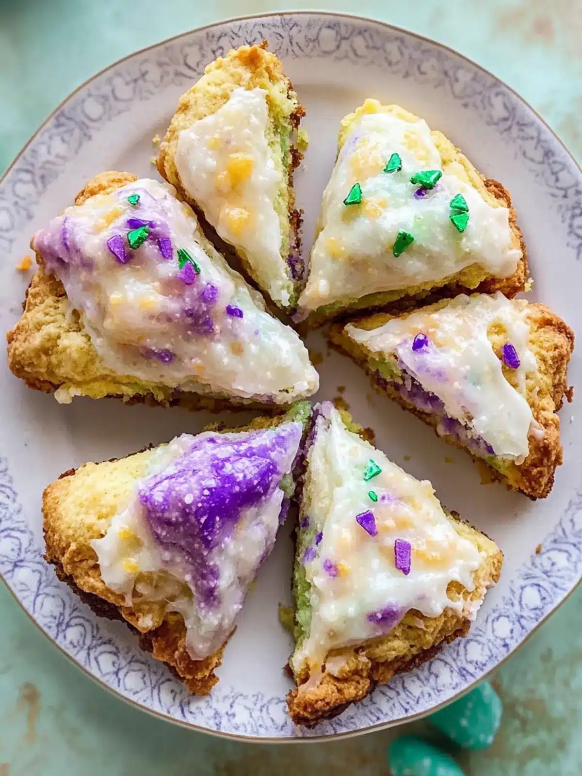 King Cake Scones