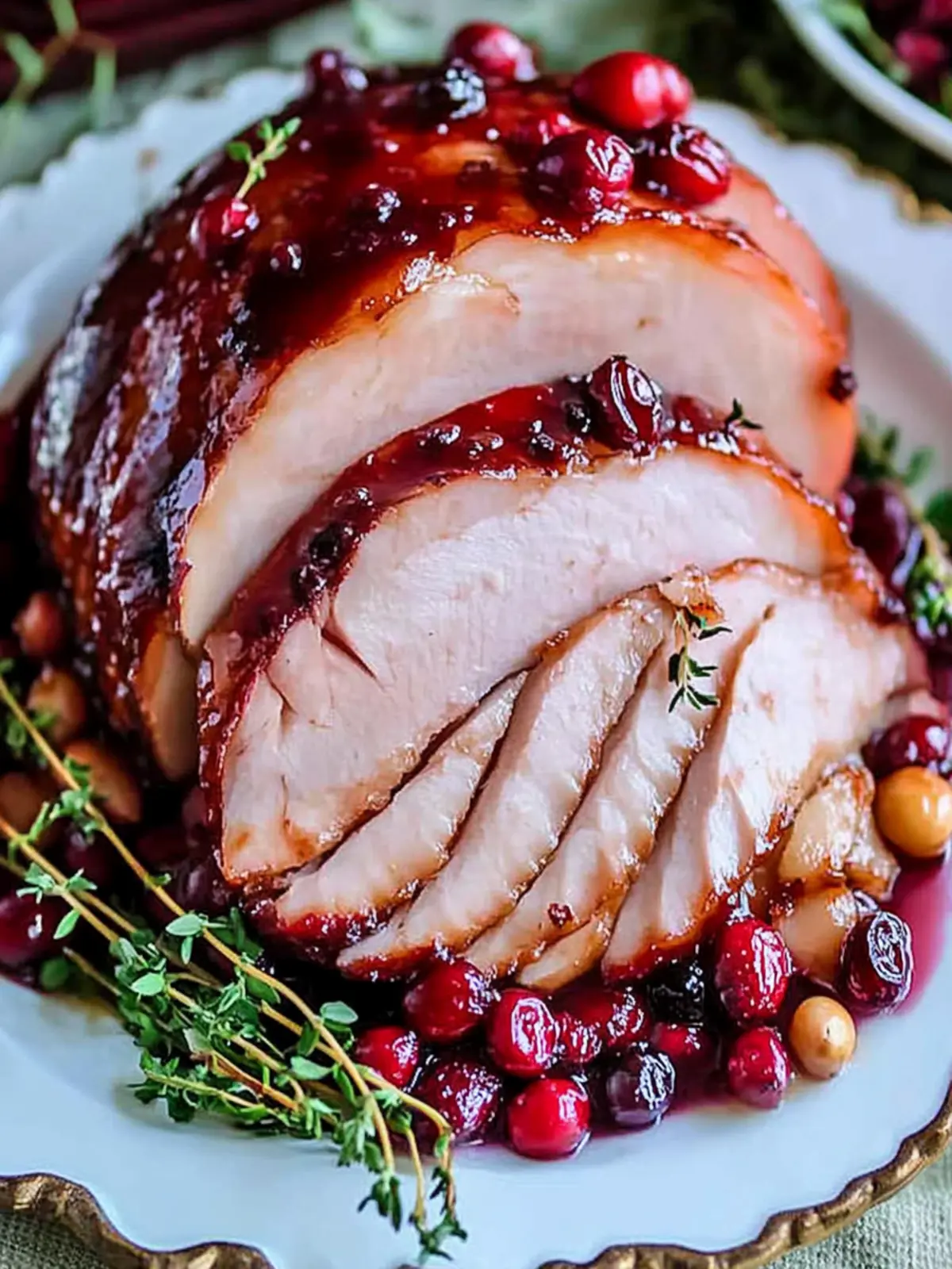 Mouthwatering Oven-Roasted Cranberry-Dijon Glazed Ham Recipe 2 Oven-Roasted Cranberry-Dijon Glazed Ham