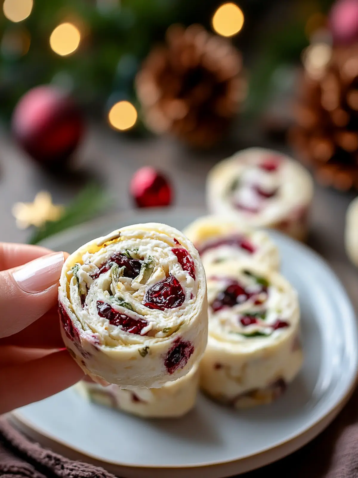 Christmas Cranberry Roll Ups