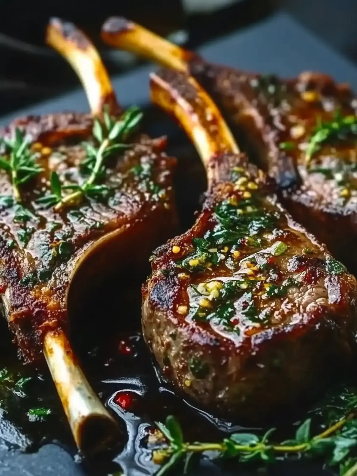 Juicy Garlic Butter Lamb Chops