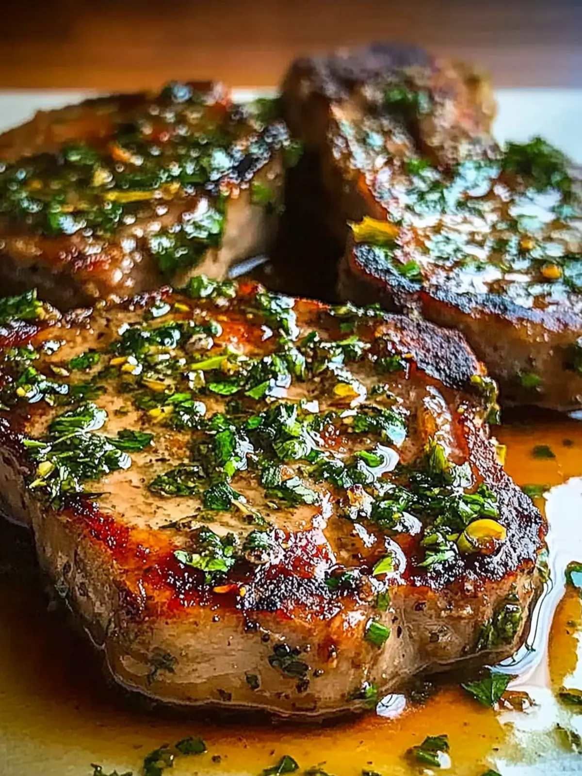 Herb-Marinated Sicilian Pork Chops