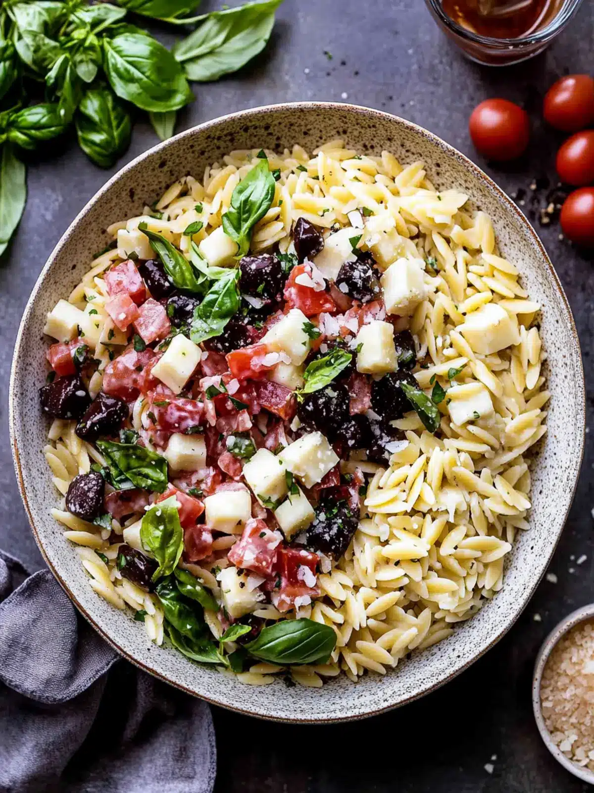 Italian Orzo Pasta Salad: Easy, Flavor-Packed Meal Prep Delight 2 Italian Orzo Pasta Salad