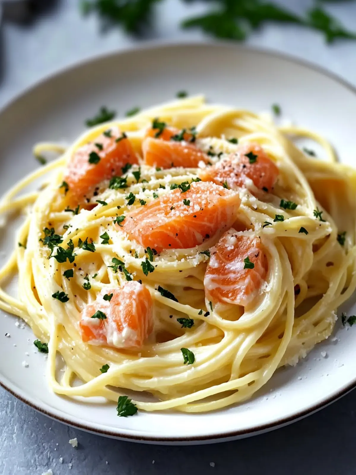 Smoked Salmon Carbonara: A Creamy Twist on Classic Pasta 2 Smoked Salmon Carbonara
