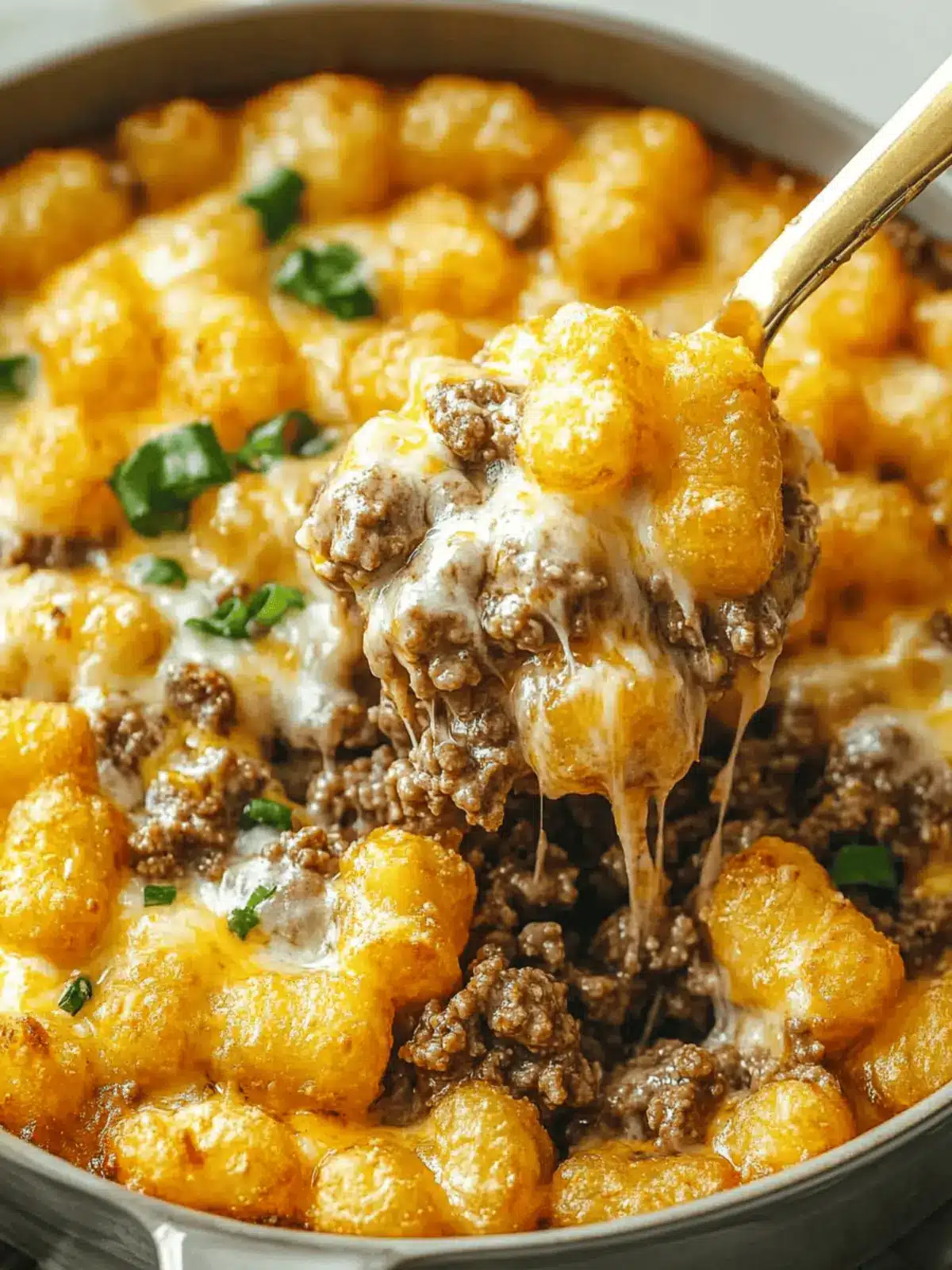 Tater Tot Ground Beef Casserole