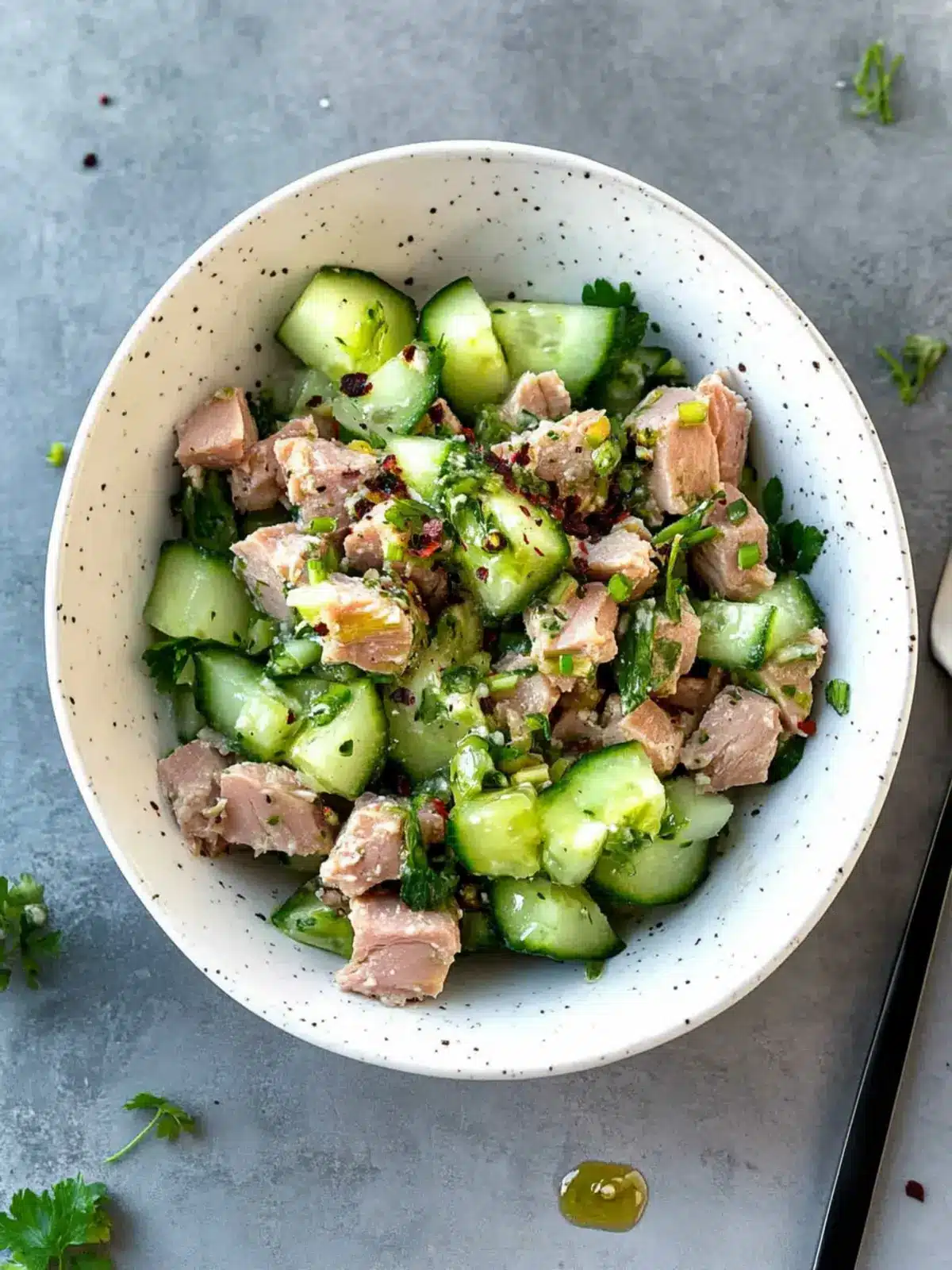 Tuna Salad With Cucumber: Avocado Twist for Healthy Meals 3 Tuna Salad With Cucumber