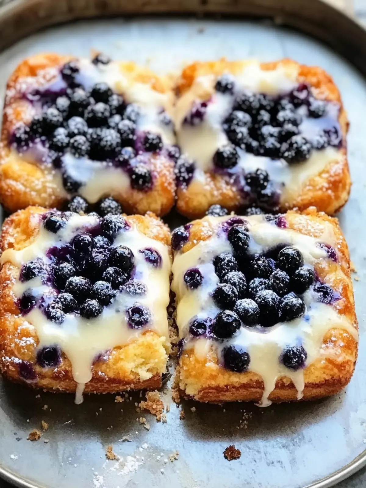 Wild Blueberry Coffee Cake Danishes