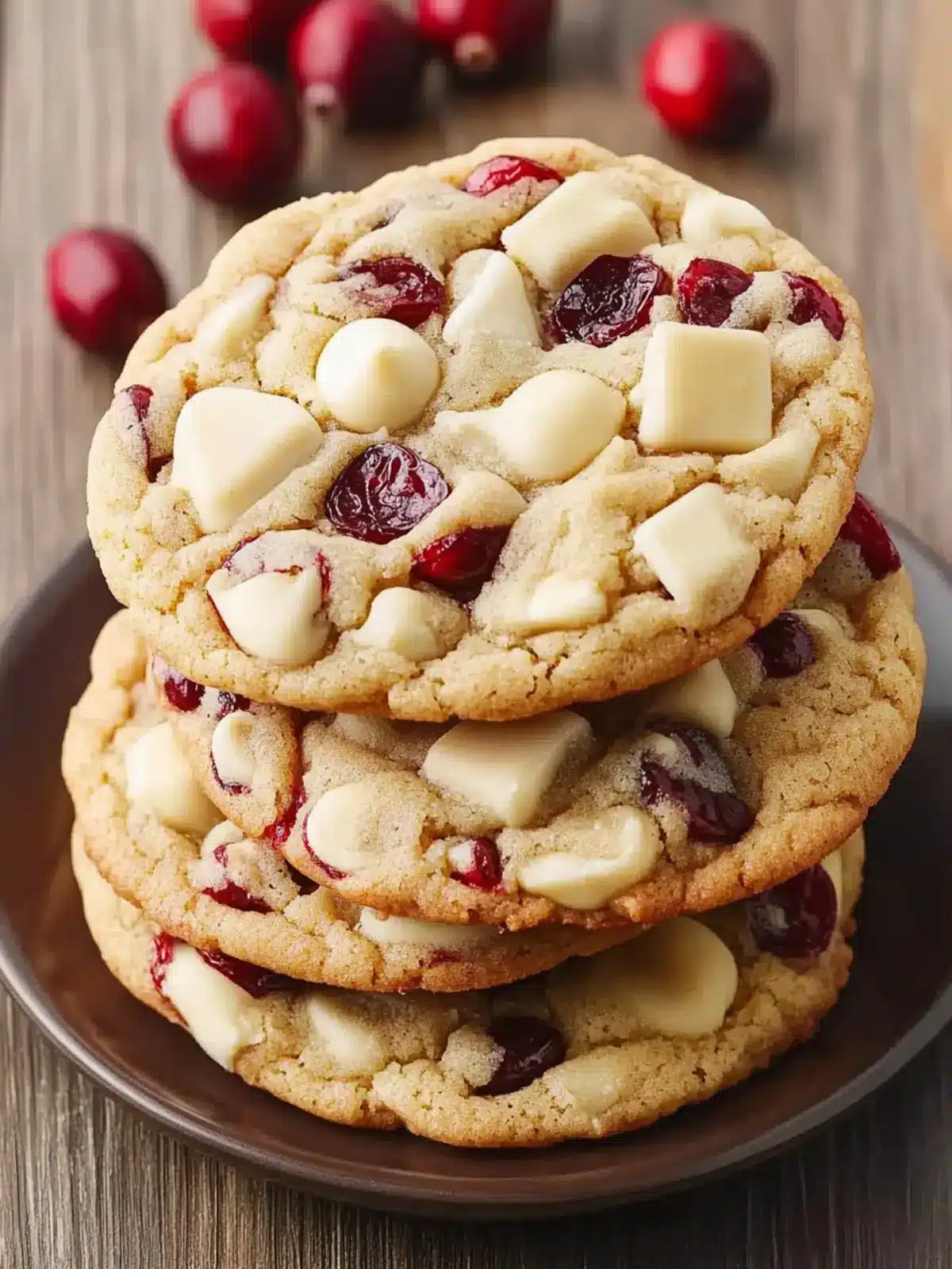 Irresistibly Soft White Chocolate Cranberry Cookies Recipe 3 White Chocolate Cranberry Cookies