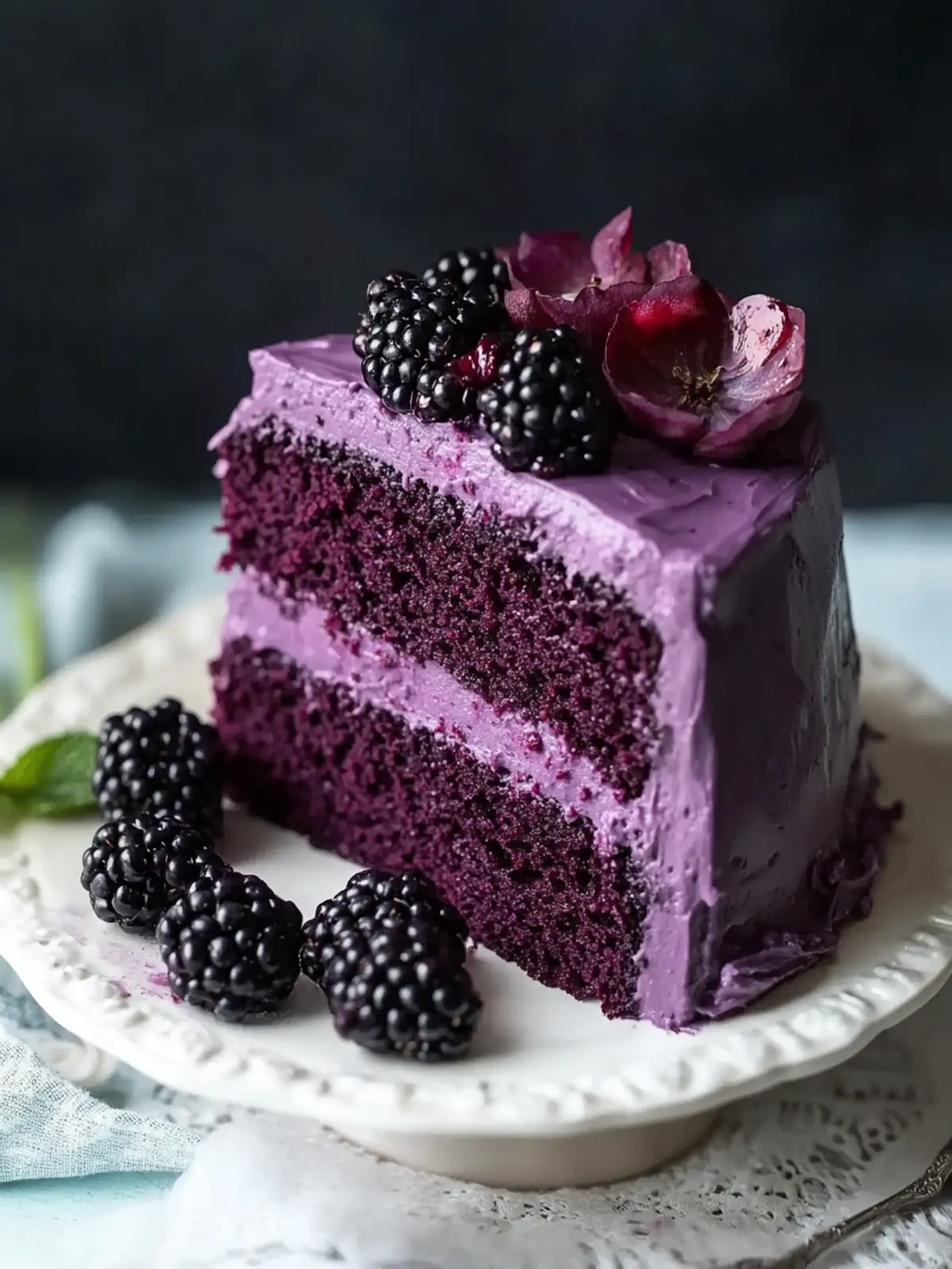 Heavenly Blackberry Velvet Cake Recipe for Every Celebration 2 Blackberry Velvet Cake