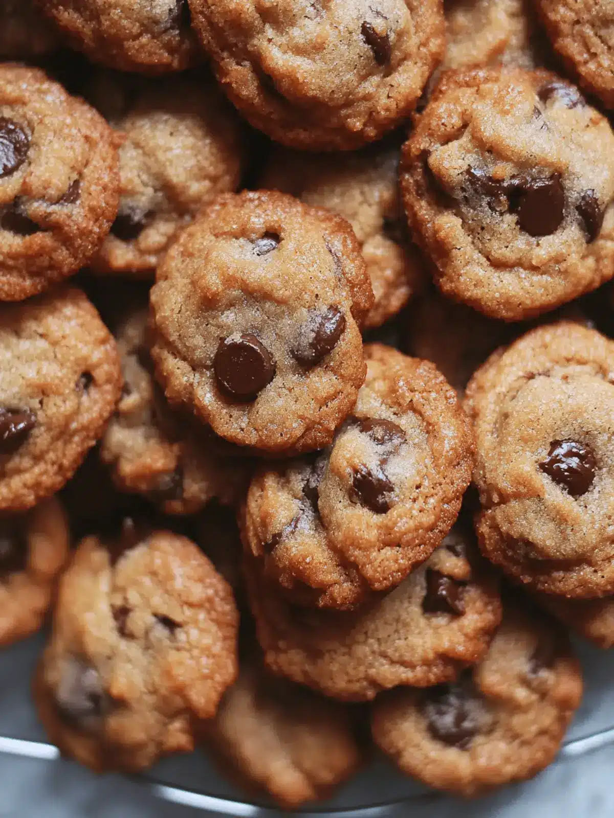 Irresistible Mini Crunchy Chocolate Chip Cookies Recipe 2 Mini Crunchy Chocolate Chip Cookies