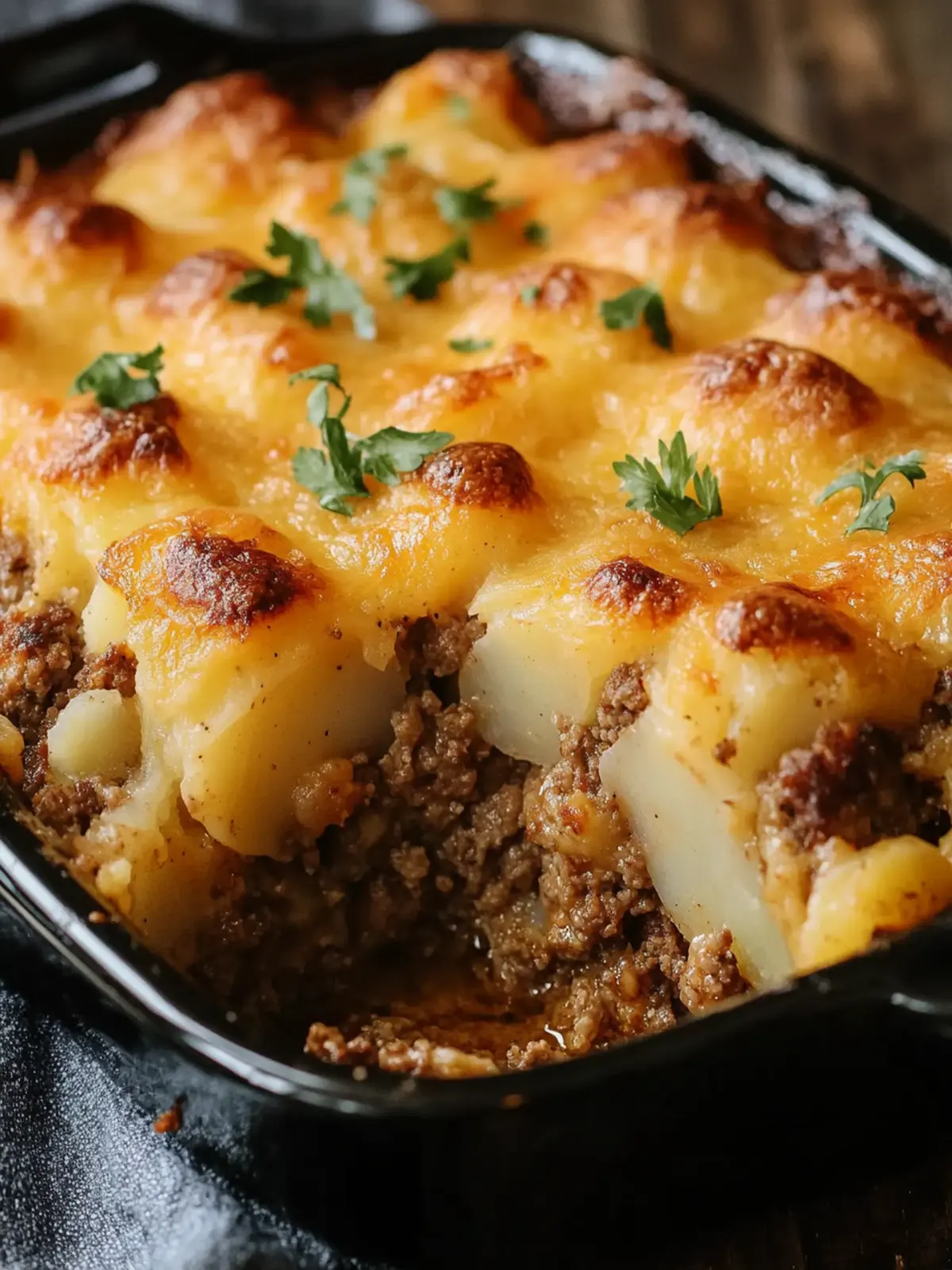 Loaded Potato & Meatloaf Casserole