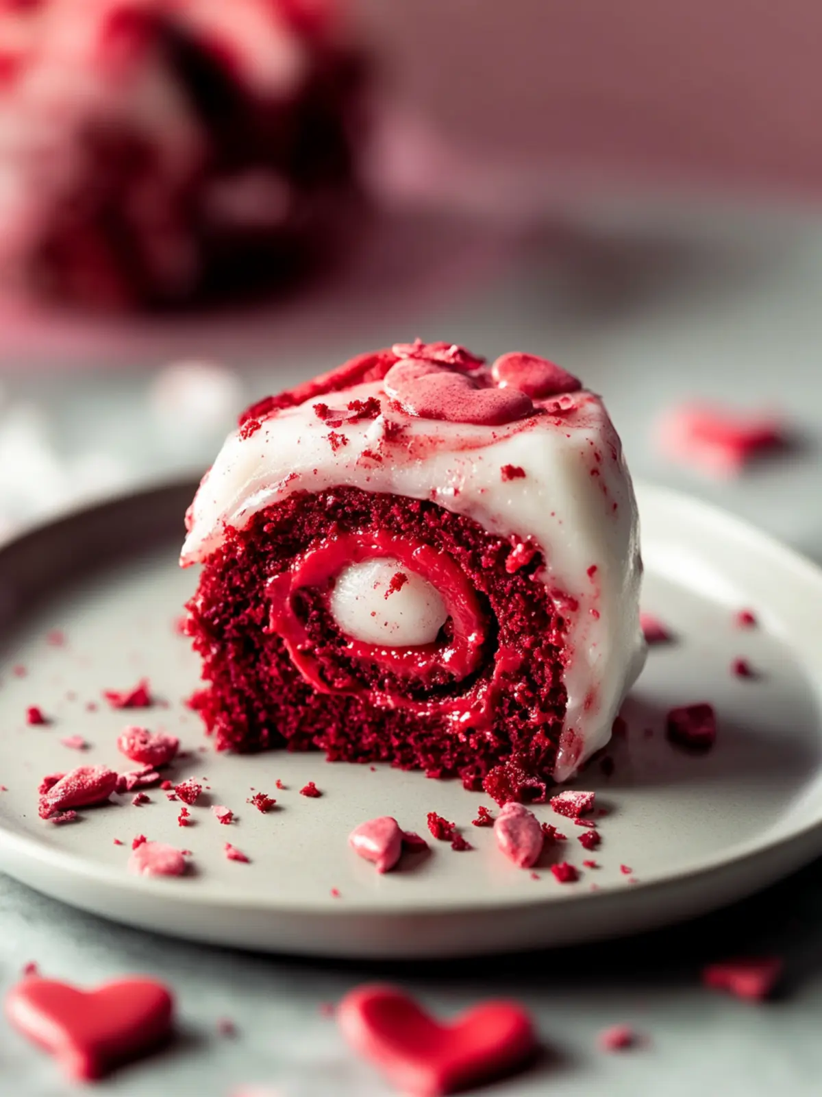 Irresistible Red Velvet Valentine s Day Cinnamon Rolls Recipe 4 Red Velvet Valentine s Day Cinnamon
