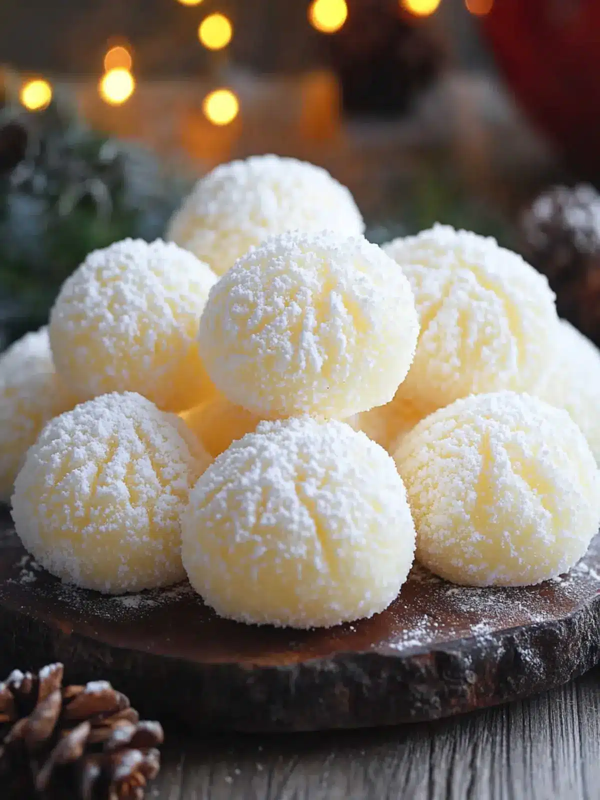 Sweetened Condensed Milk Snowballs