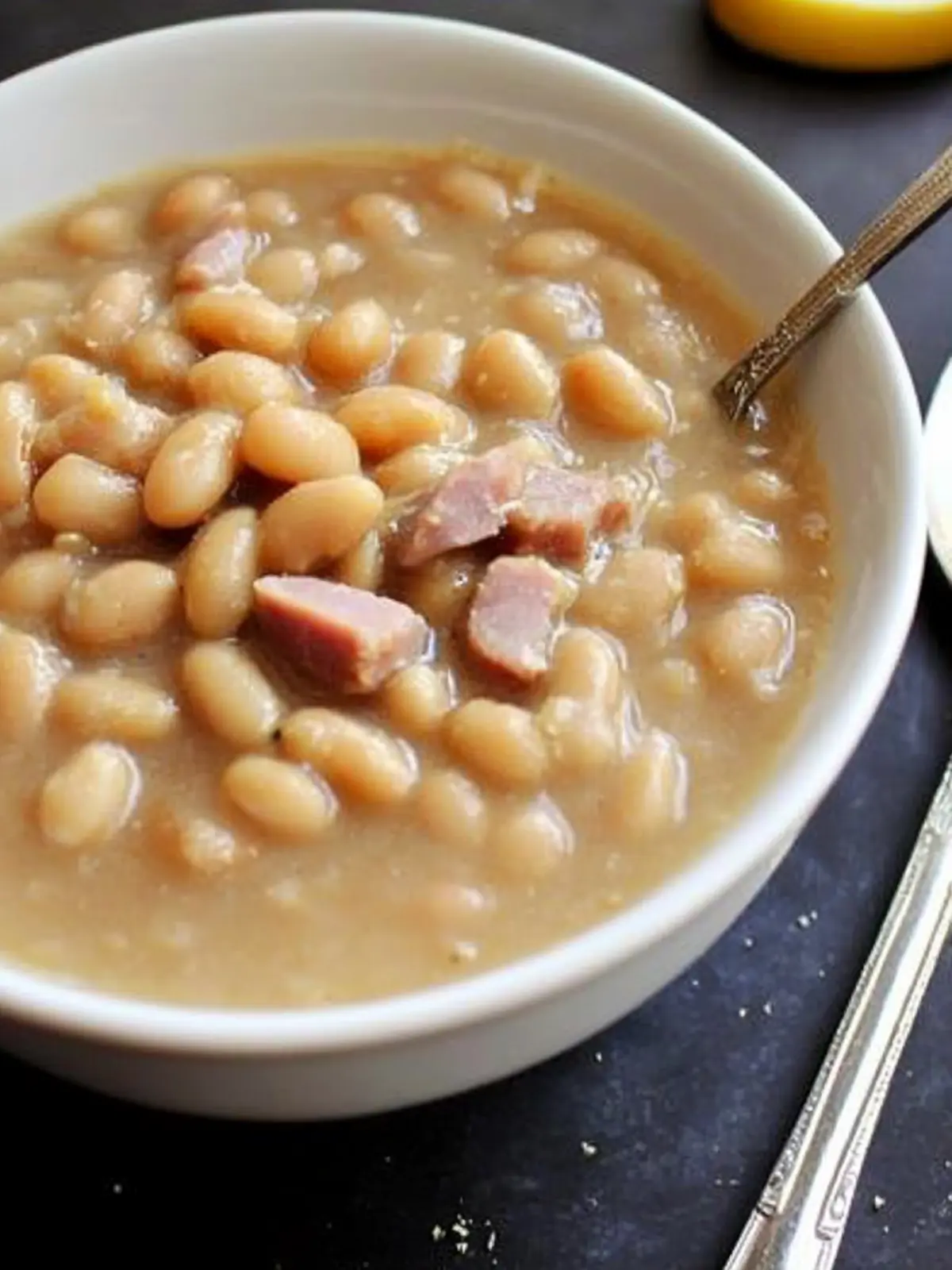 Creamy Great Northern Beans with Ham