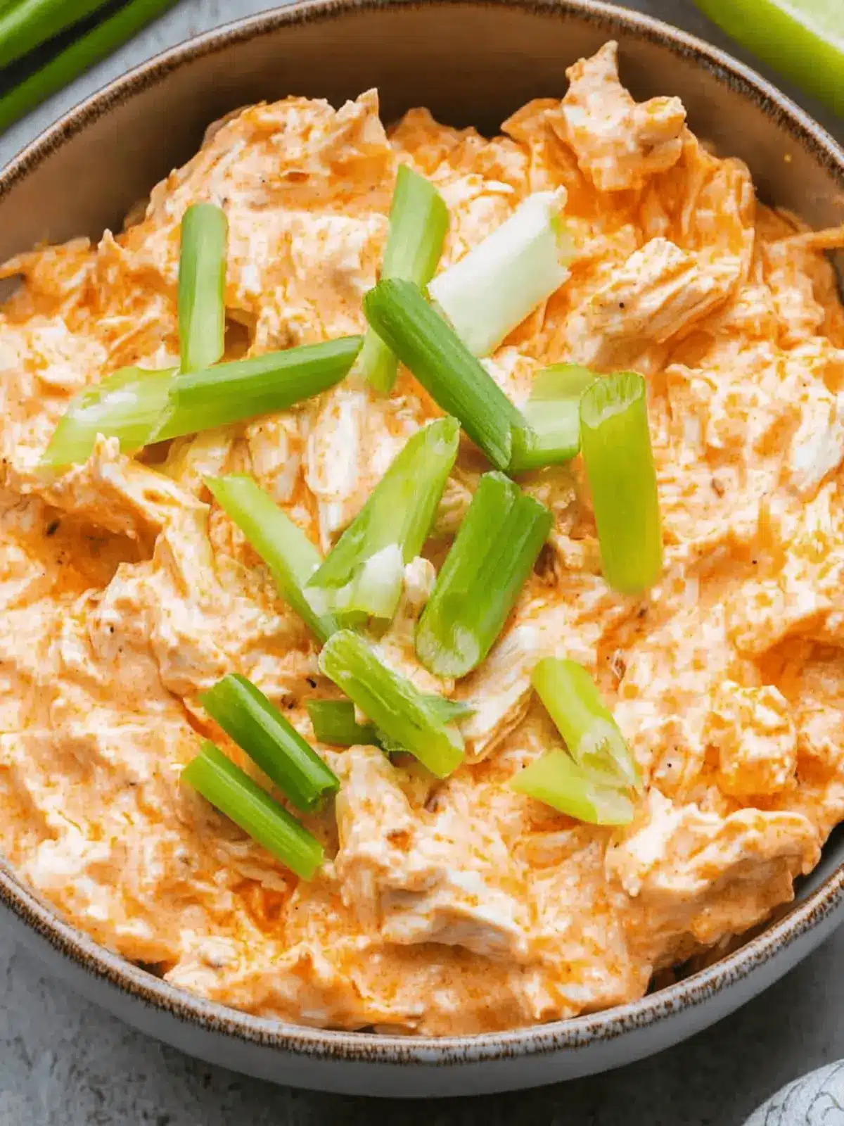 High Protein Buffalo Chicken Dip