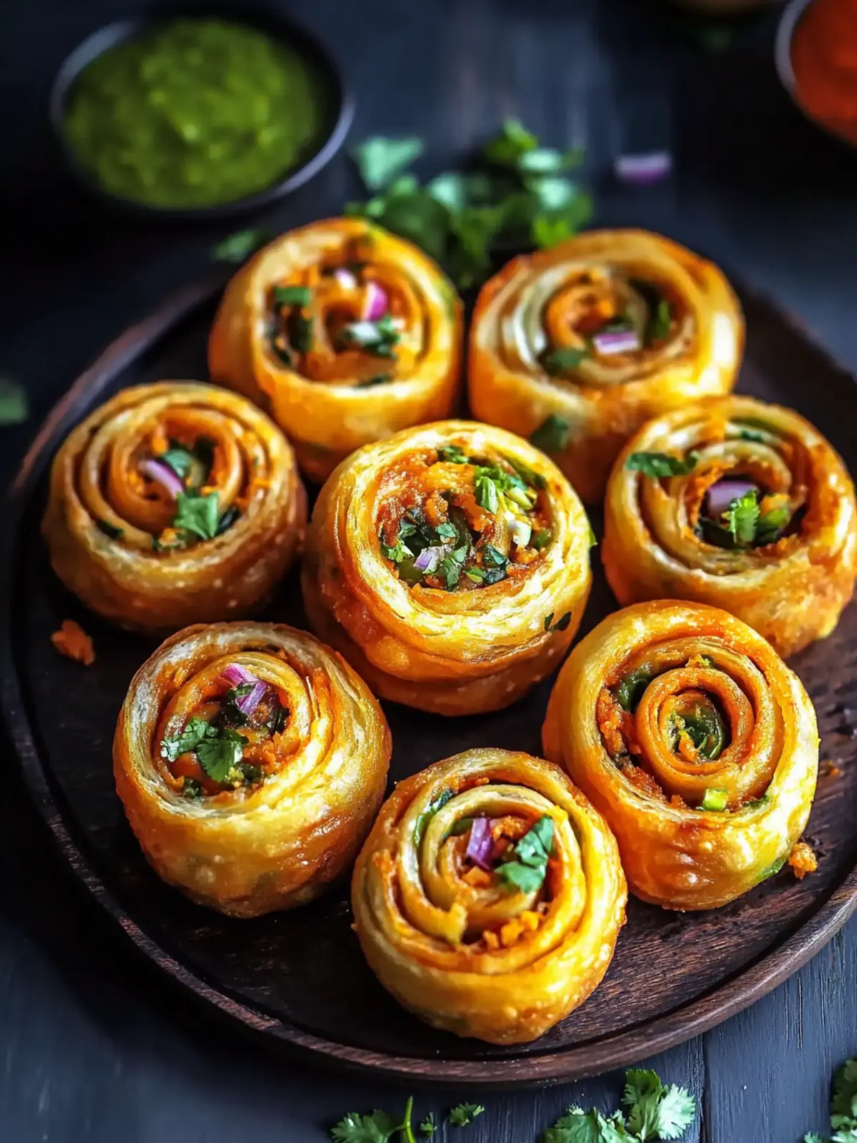 Easy Dabeli/Samosa Pinwheels