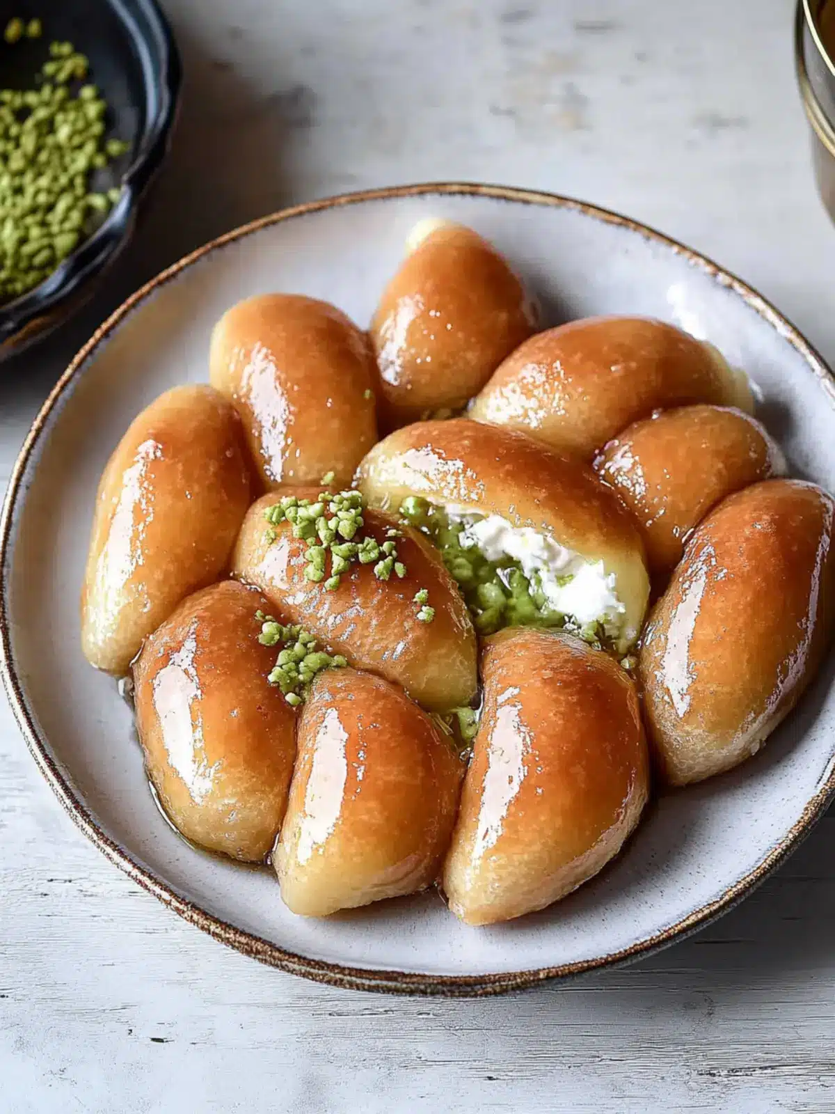 Atayef with Cream Cheese Filling