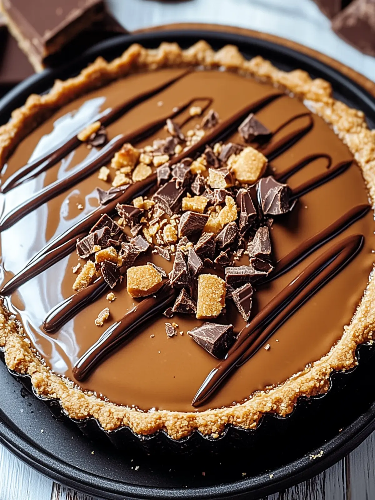 Chocolate Biscoff Tart