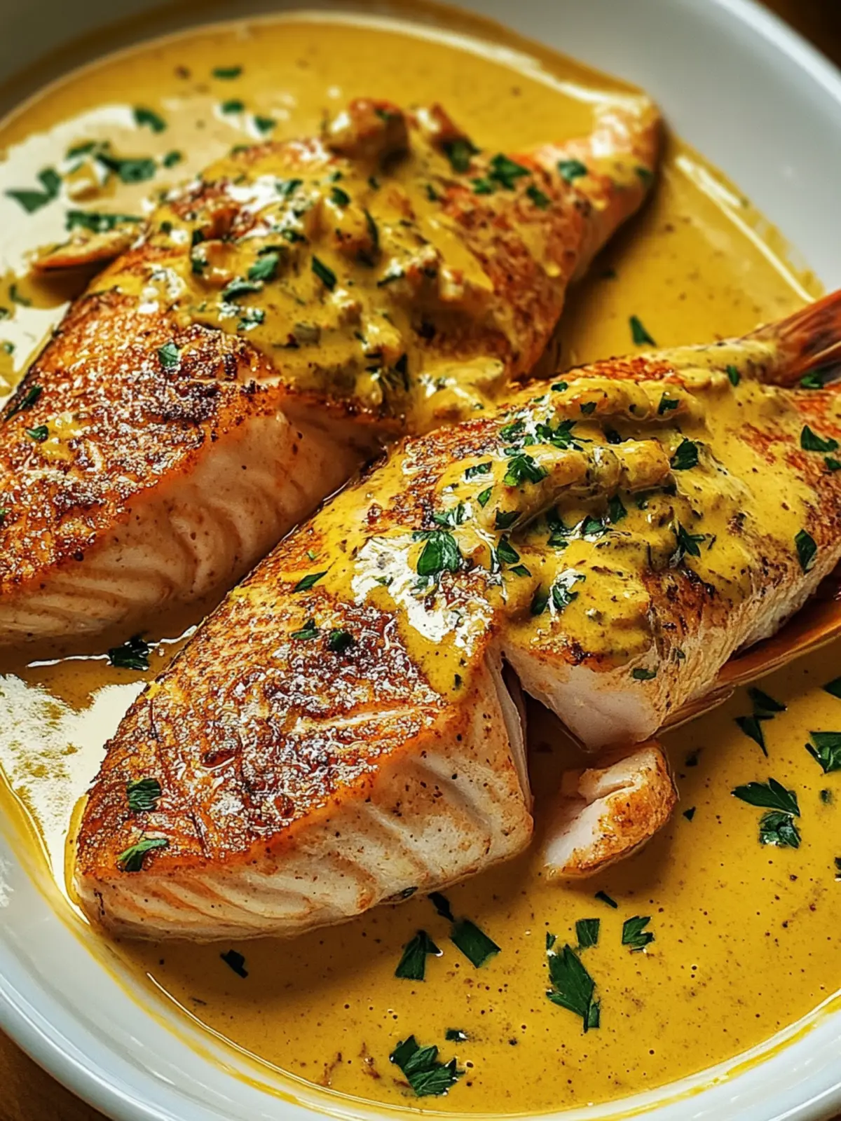 Red Snapper with Creamy Creole Sauce