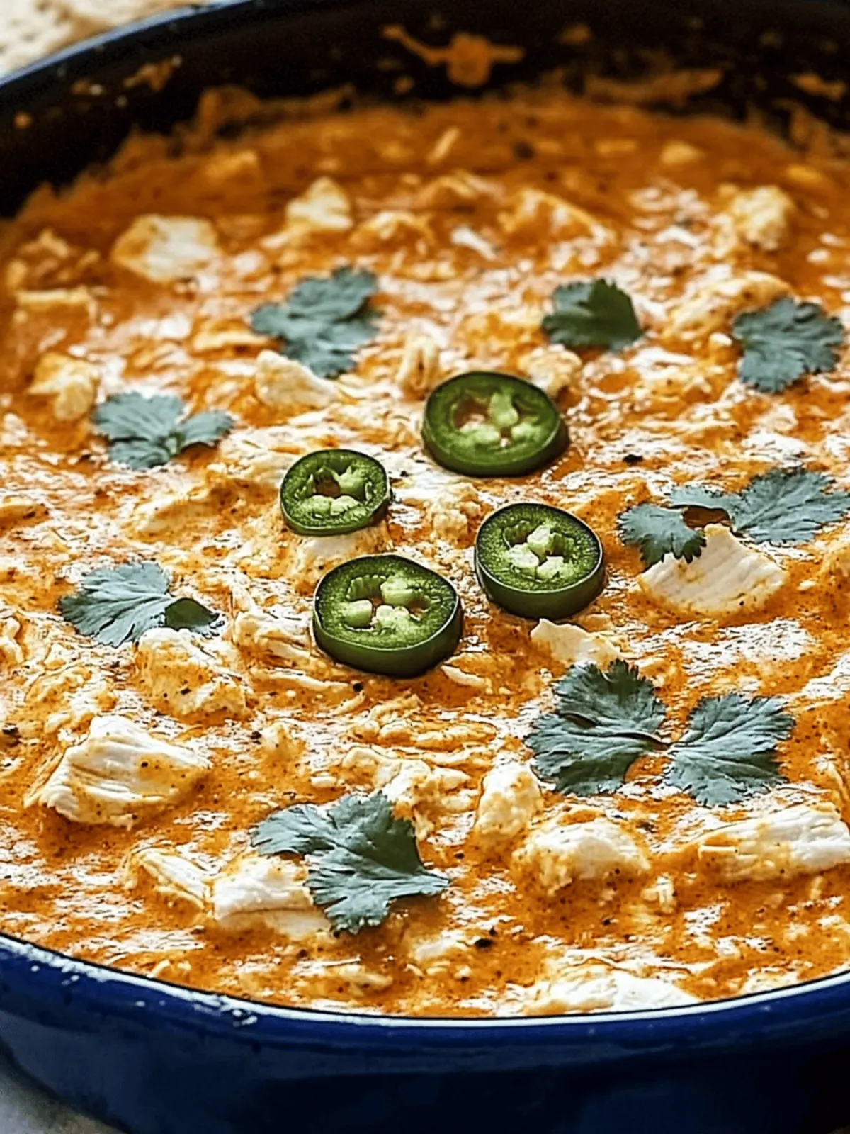 Spicy Buffalo JalapeÃ±o Chicken Dip