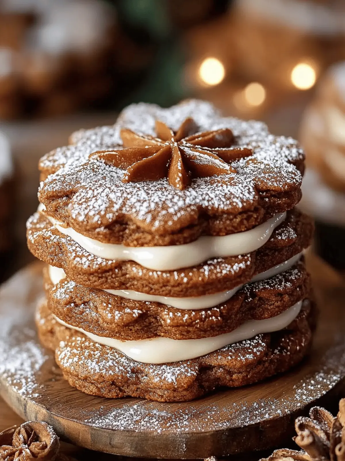Gingerbread Cheesecake Cookies