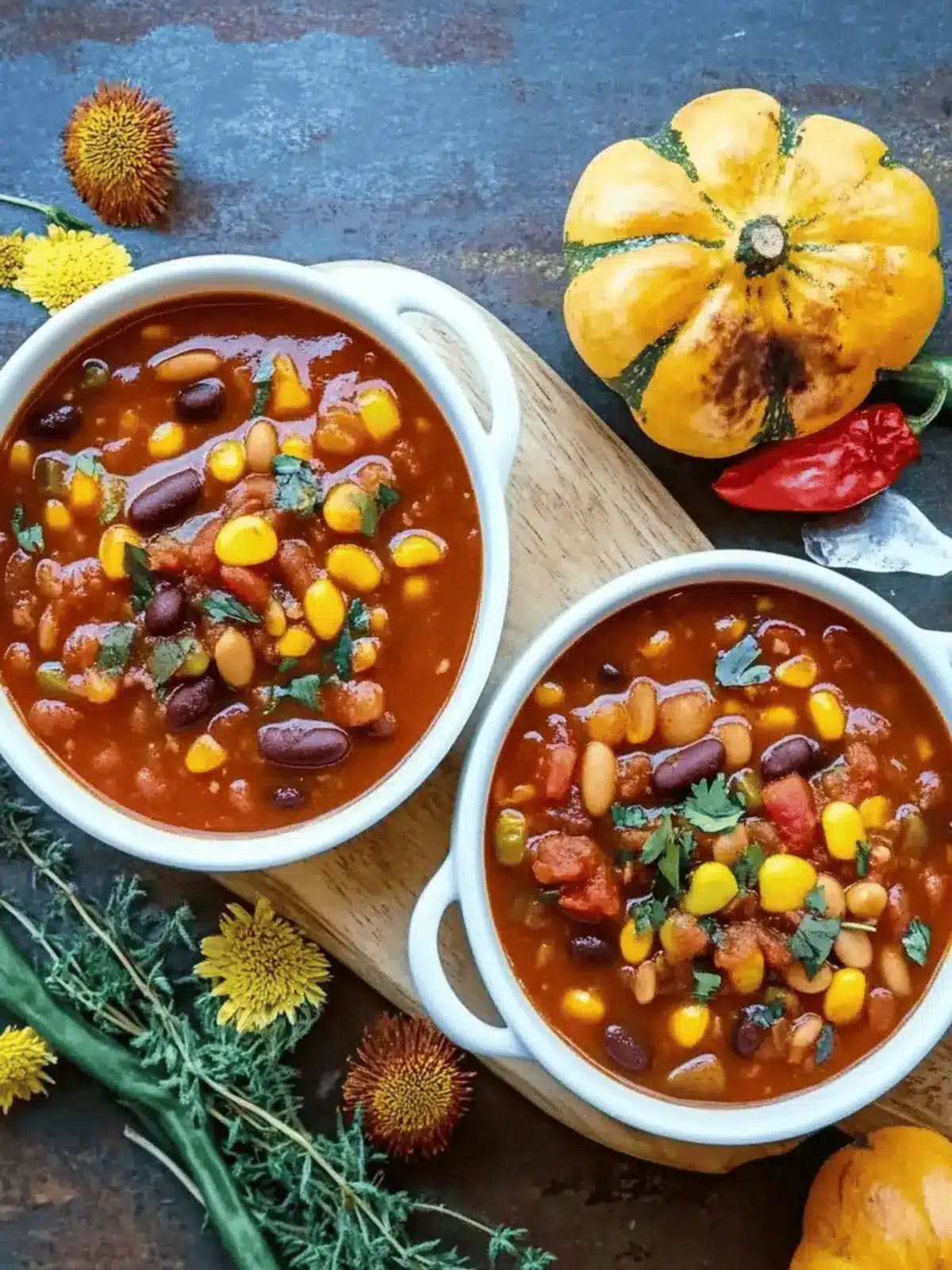 Delicious Vegan Three Sisters Chili for Cozy Comfort Evenings 4 Vegan Three Sisters Chili