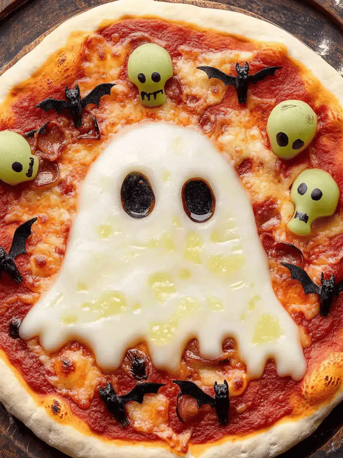 Ghost Pizza for Halloween
